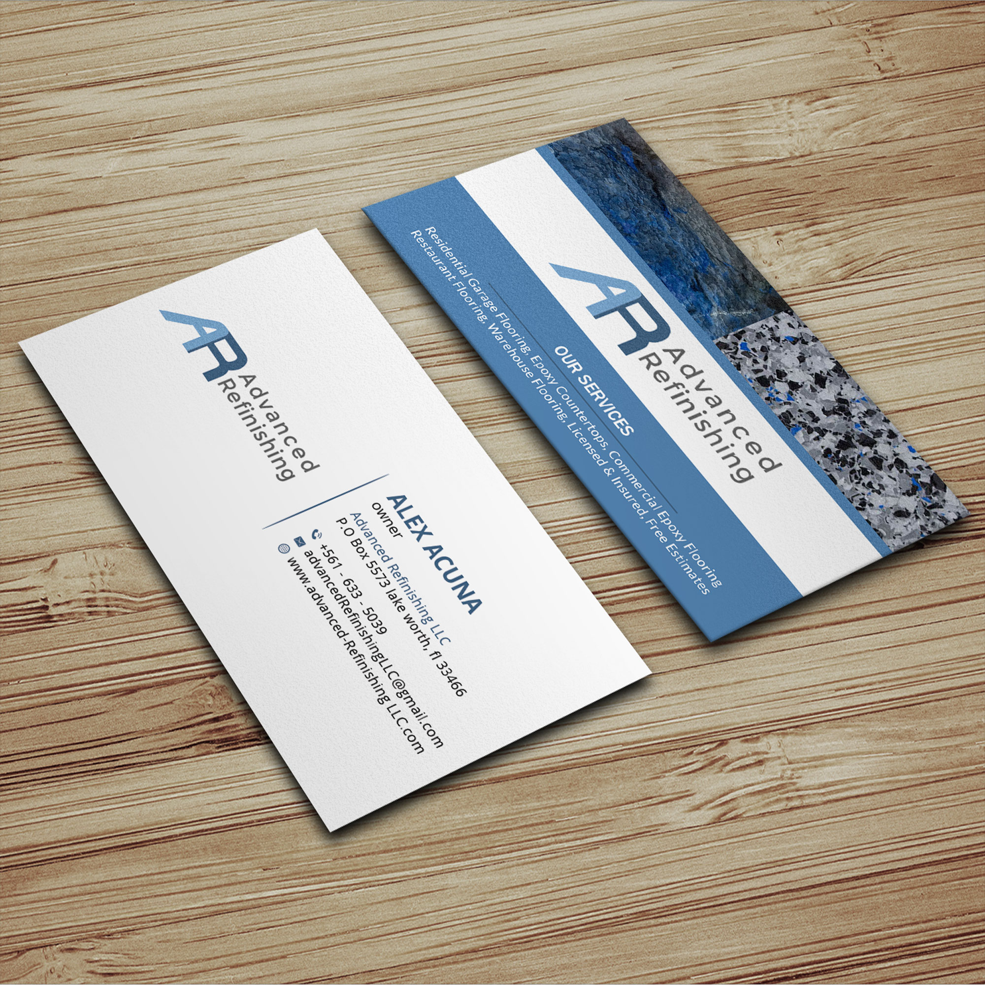 Business Card Design by Sujan4art for Advanced Refinishing LLC | Design #22789915