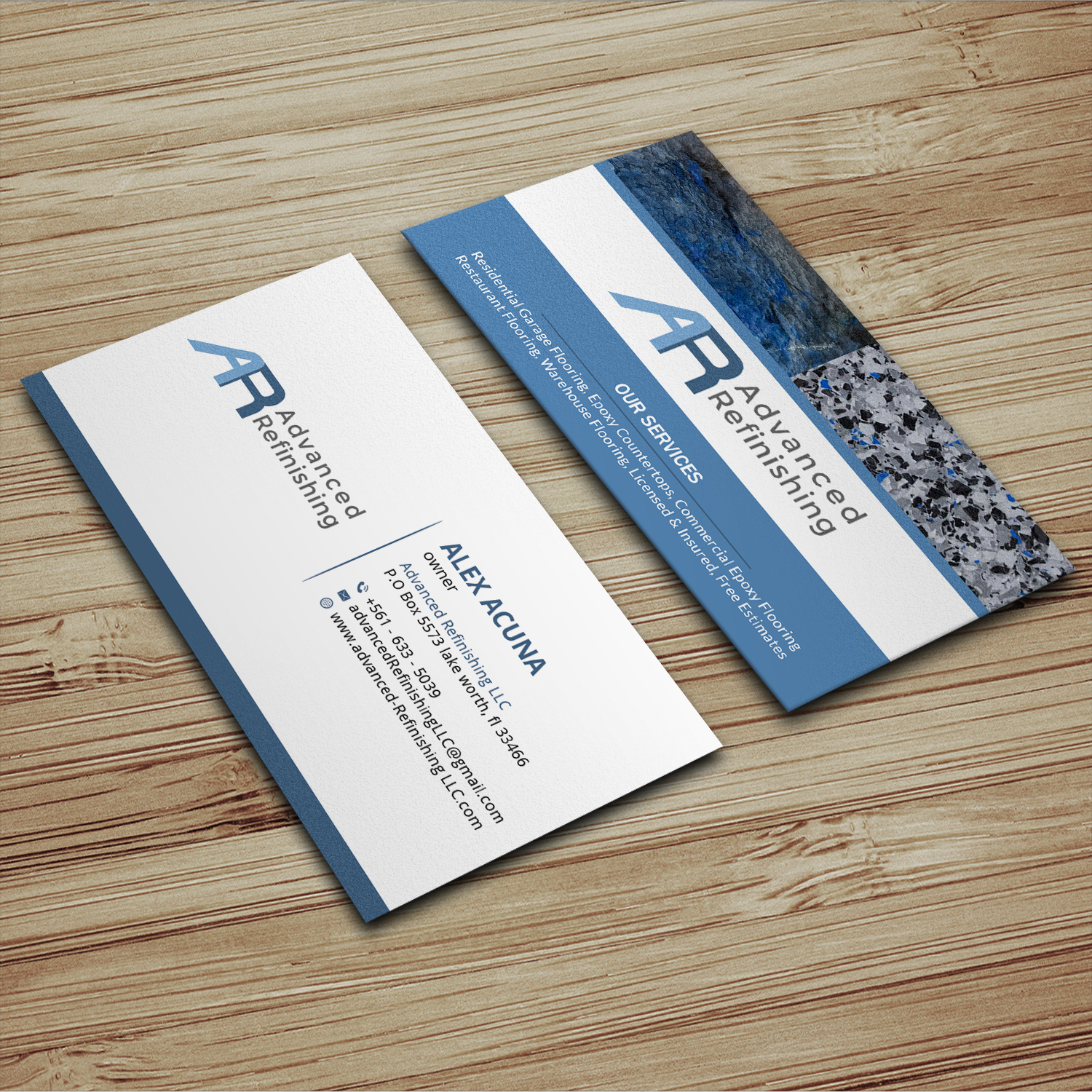Business Card Design by Sujan4art for Advanced Refinishing LLC | Design #22789918