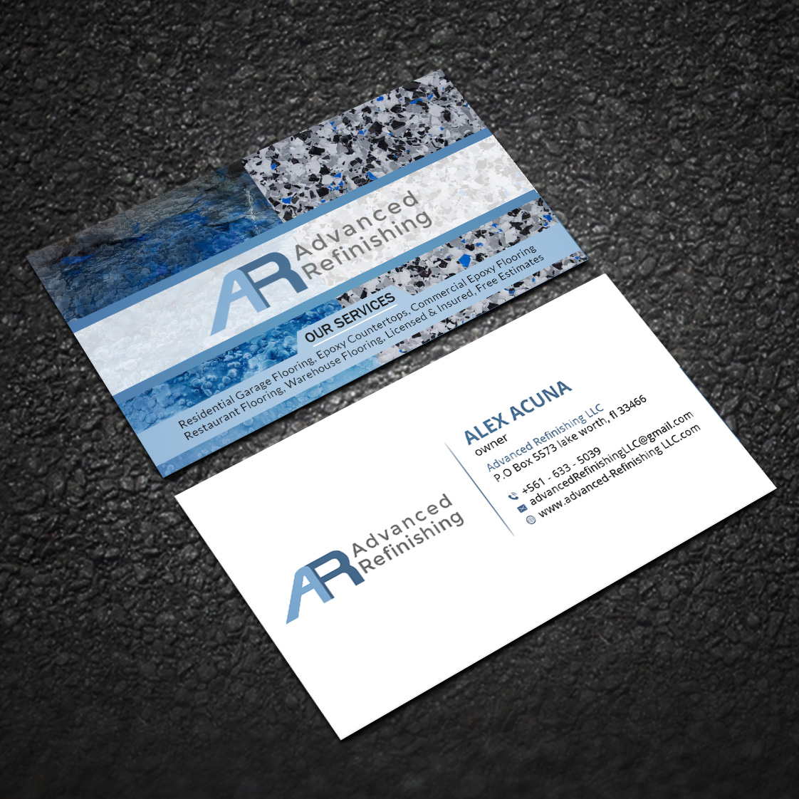 Diseño de Tarjeta de Presentación por Sujan4art para Advanced Refinishing LLC | Diseño #22789929