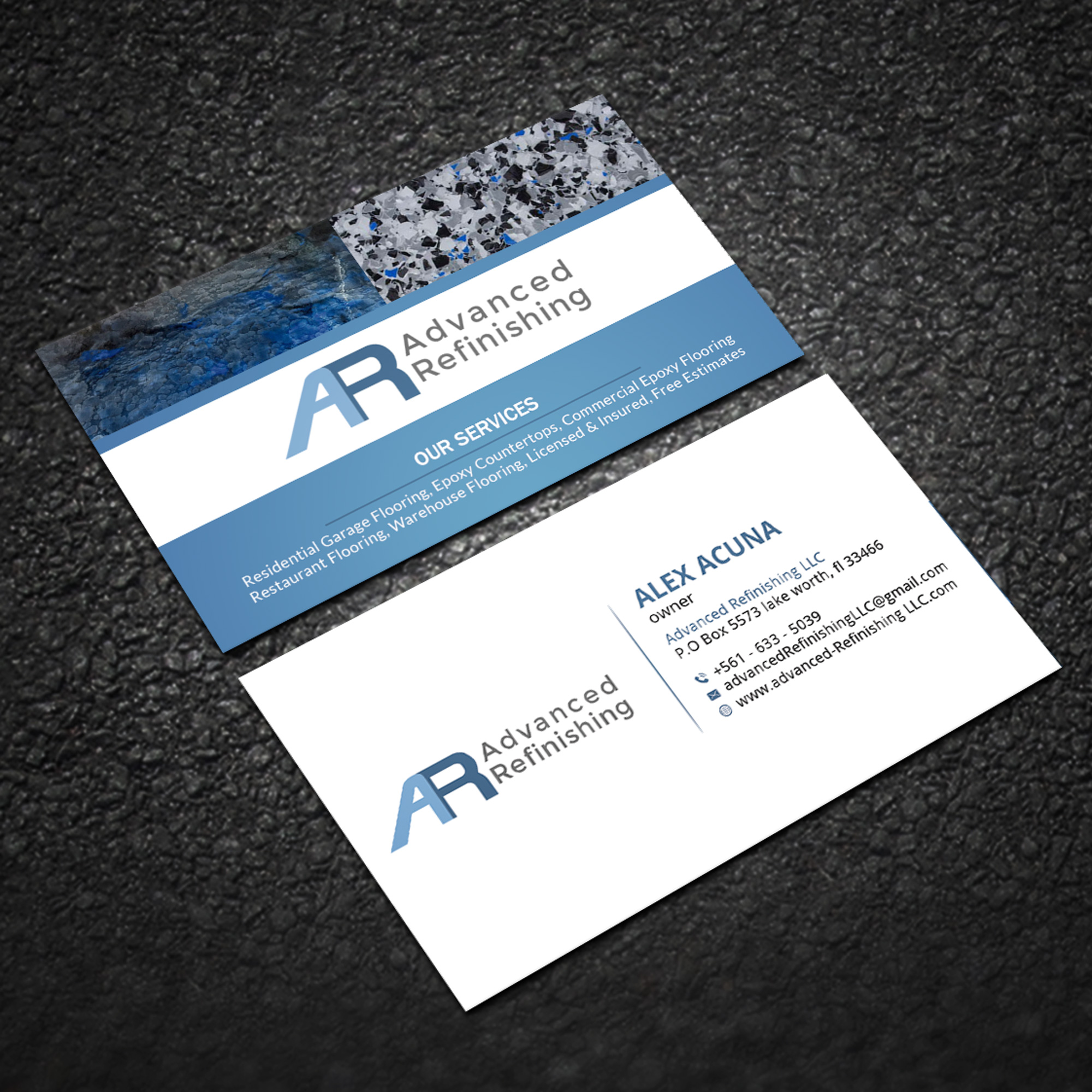 Business Card Design by Sujan4art for Advanced Refinishing LLC | Design #22789932