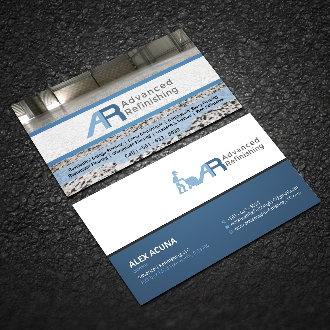 Design de Carte de Visite par Sujan4art pour Advanced Refinishing LLC | Design #22790498