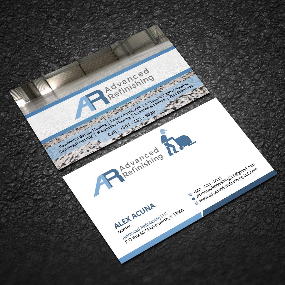 Design de Carte de Visite par Sujan4art pour Advanced Refinishing LLC | Design #22790500