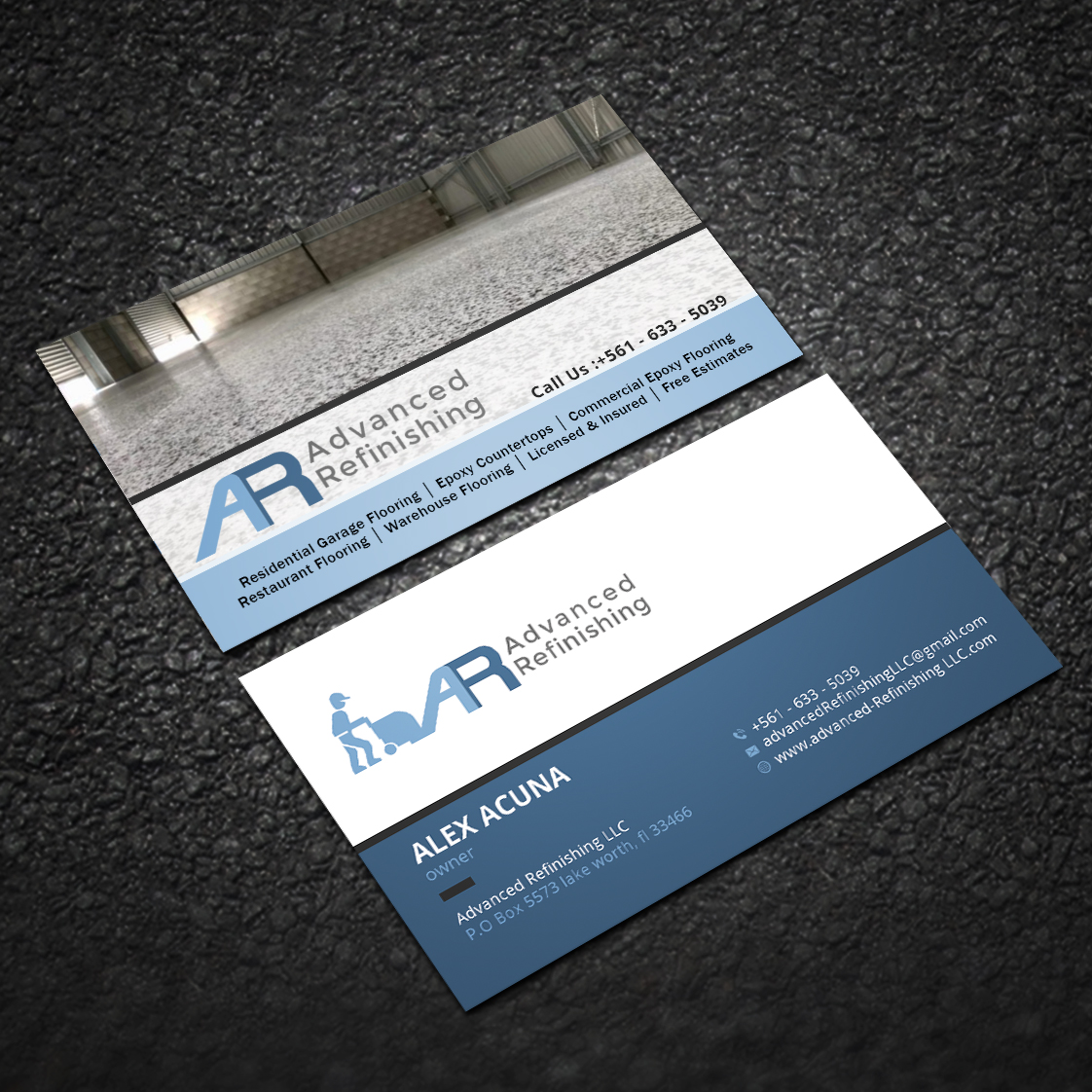 Design de Carte de Visite par Sujan4art pour Advanced Refinishing LLC | Design #22790507