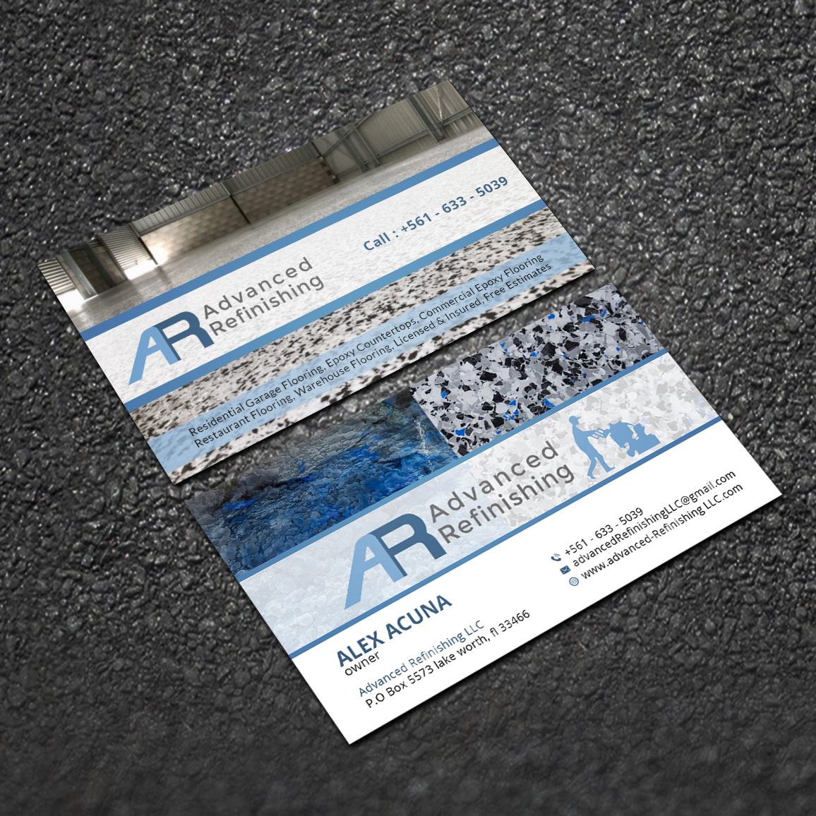 Design de Carte de Visite par Sujan4art pour Advanced Refinishing LLC | Design #22792959