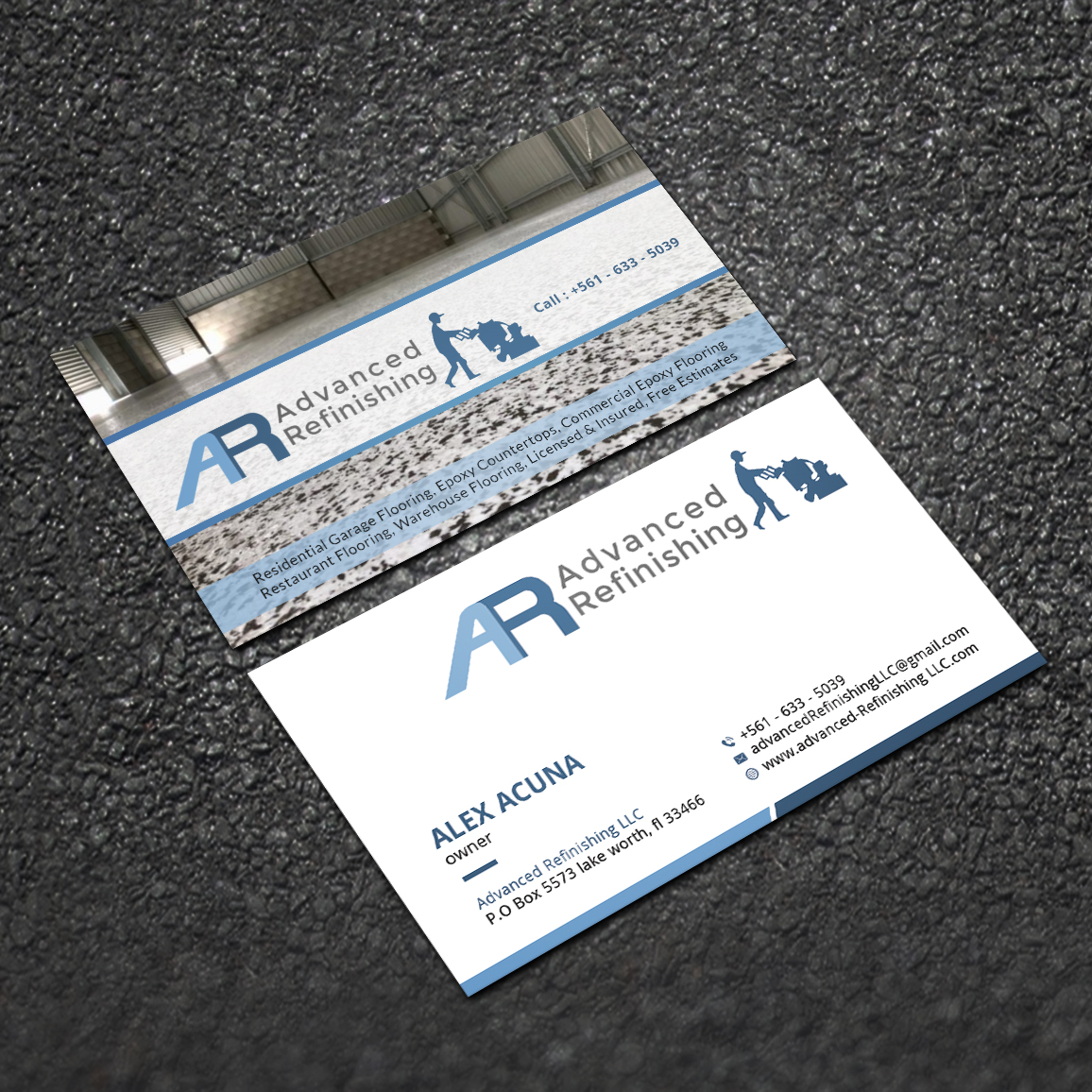 Design de Carte de Visite par Sujan4art pour Advanced Refinishing LLC | Design #22792969