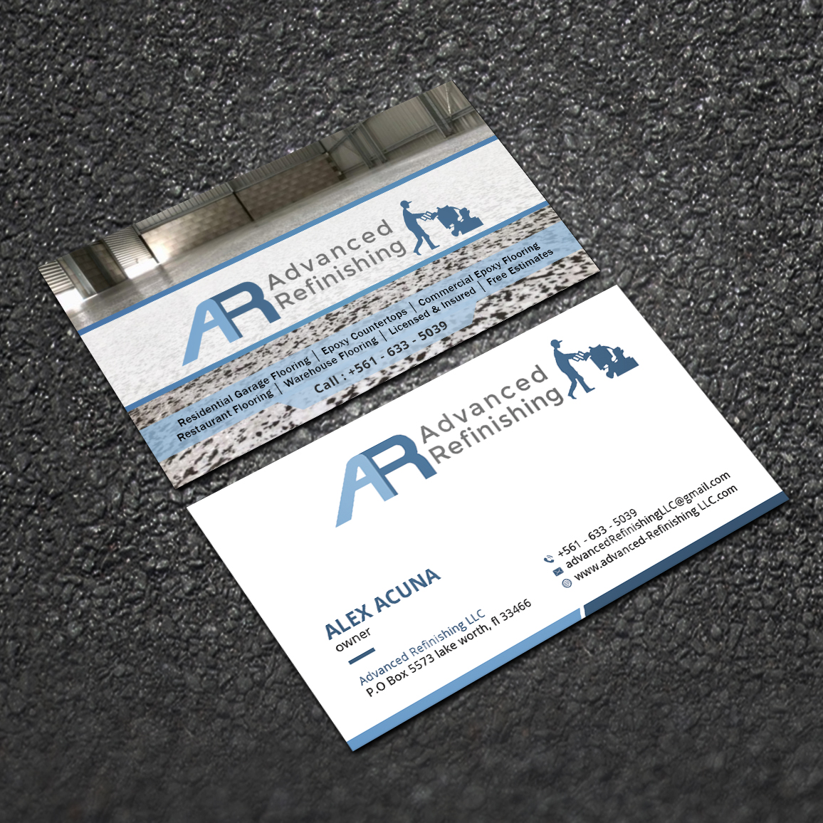 Design de Carte de Visite par Sujan4art pour Advanced Refinishing LLC | Design #22792971