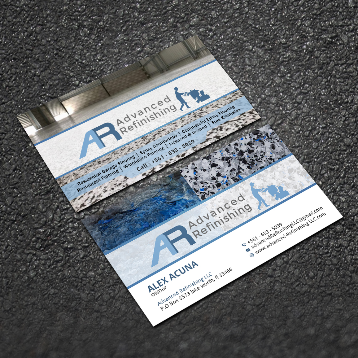 Visitenkarten-Design von Sujan4art für Advanced Refinishing LLC | Design #22792973