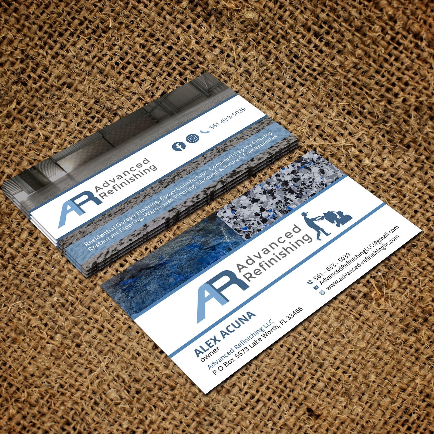 Design de Carte de Visite par Sujan4art pour Advanced Refinishing LLC | Design #22814399