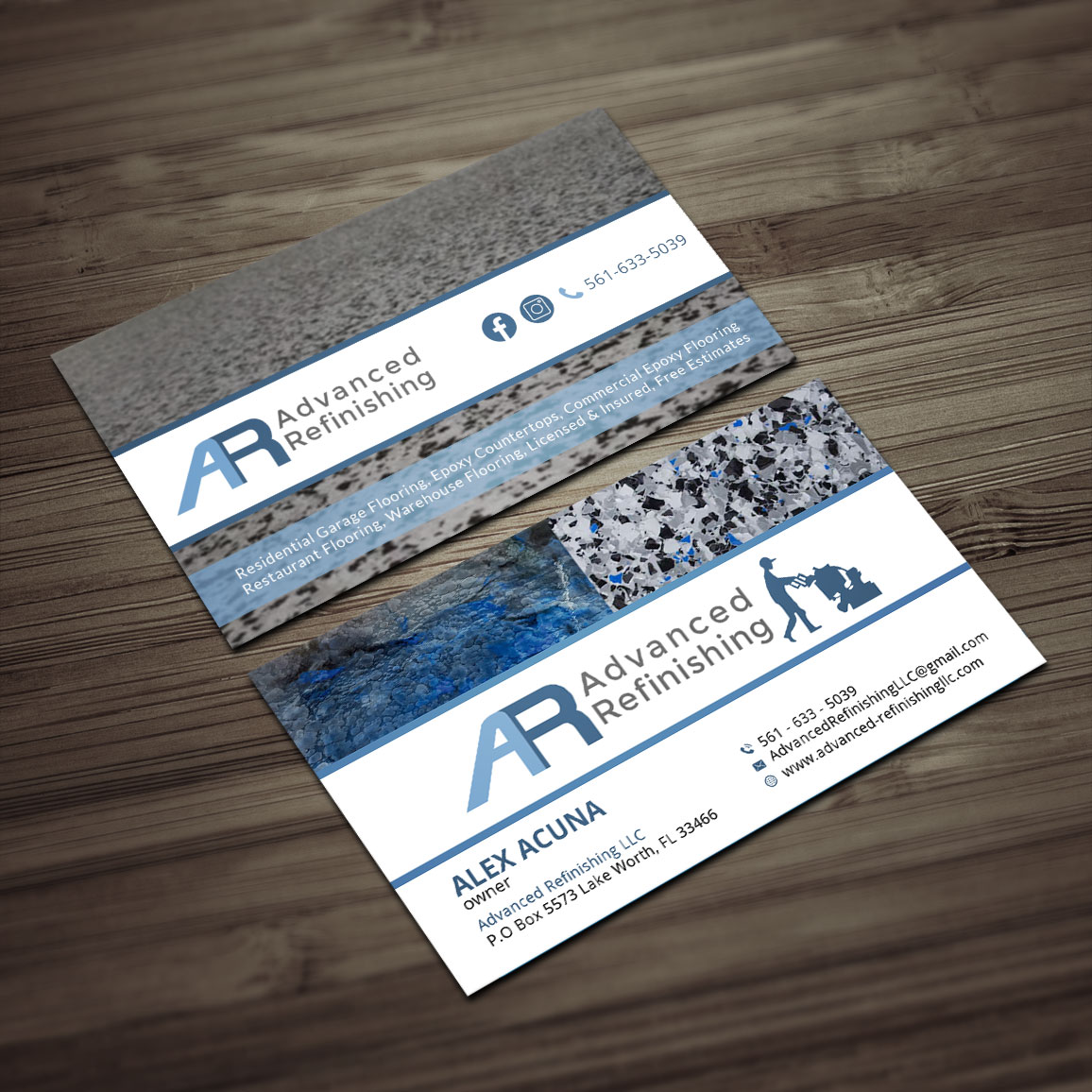 Design de Carte de Visite par Sujan4art pour Advanced Refinishing LLC | Design #22814401