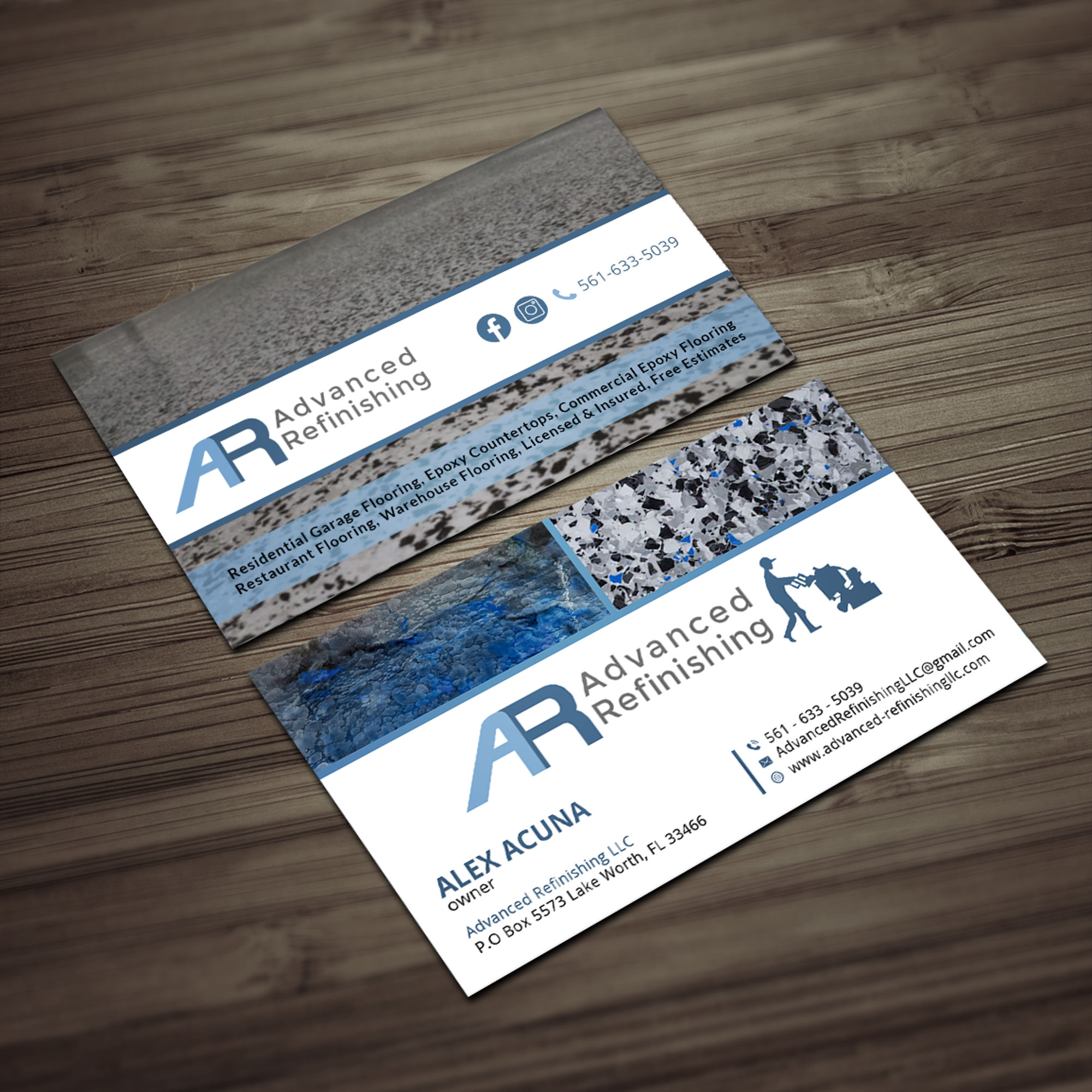 Design de Carte de Visite par Sujan4art pour Advanced Refinishing LLC | Design #22814418