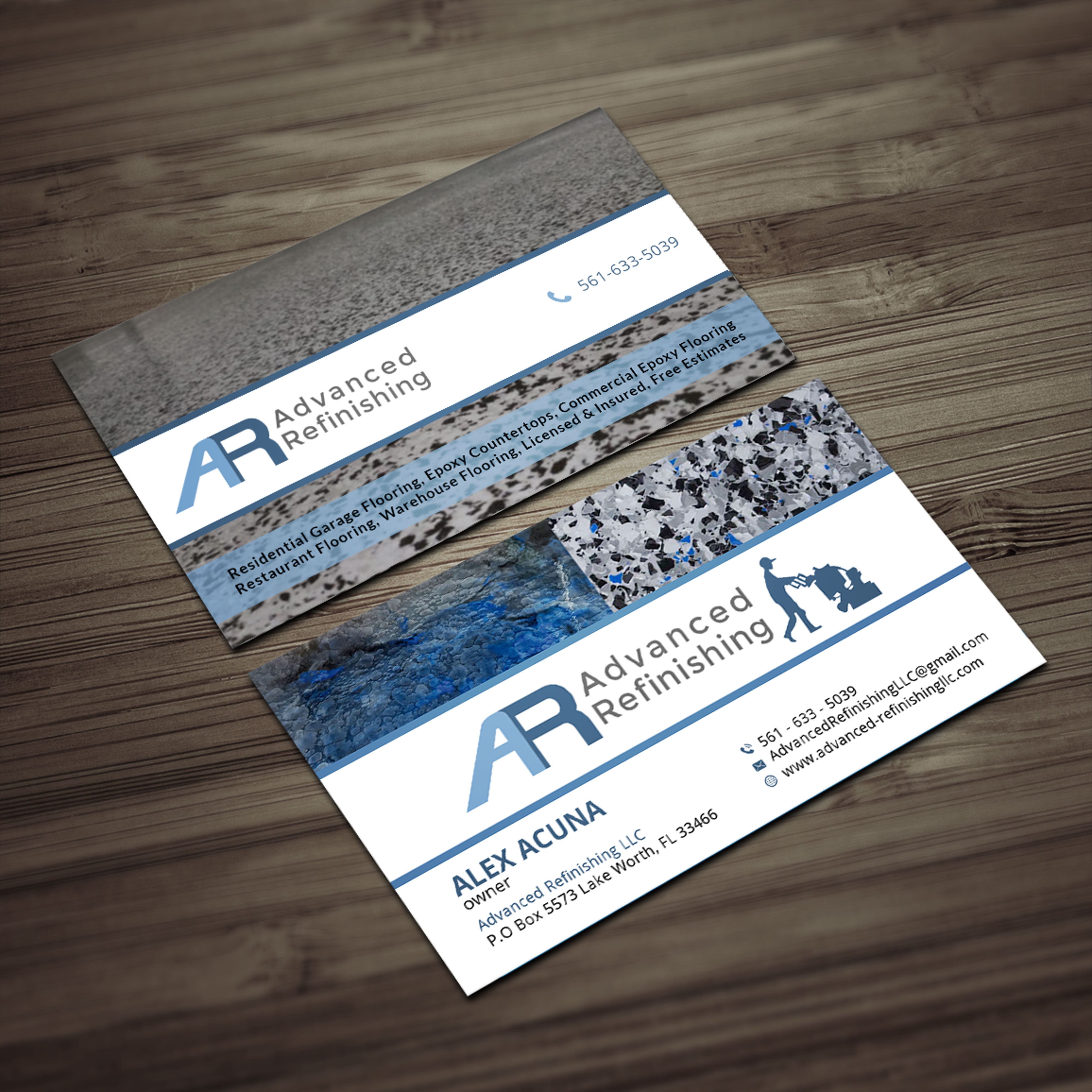 Design de Carte de Visite par Sujan4art pour Advanced Refinishing LLC | Design #22814420