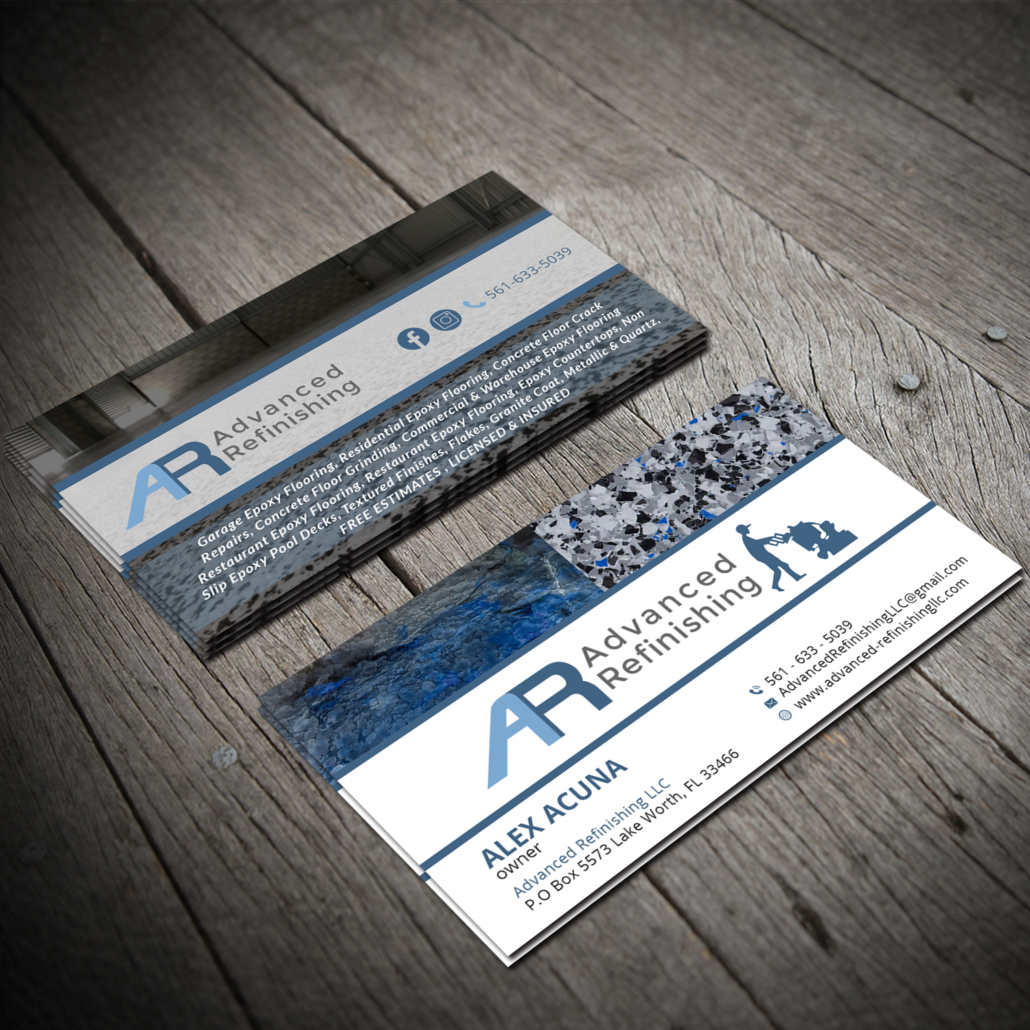 Design de Carte de Visite par Sujan4art pour Advanced Refinishing LLC | Design #22819554