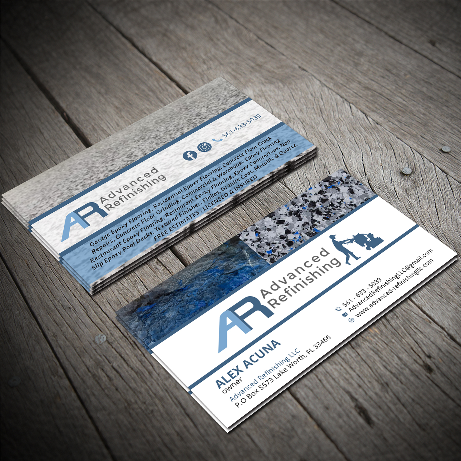 Diseño de Tarjeta de Presentación por Sujan4art para Advanced Refinishing LLC | Diseño #22819556