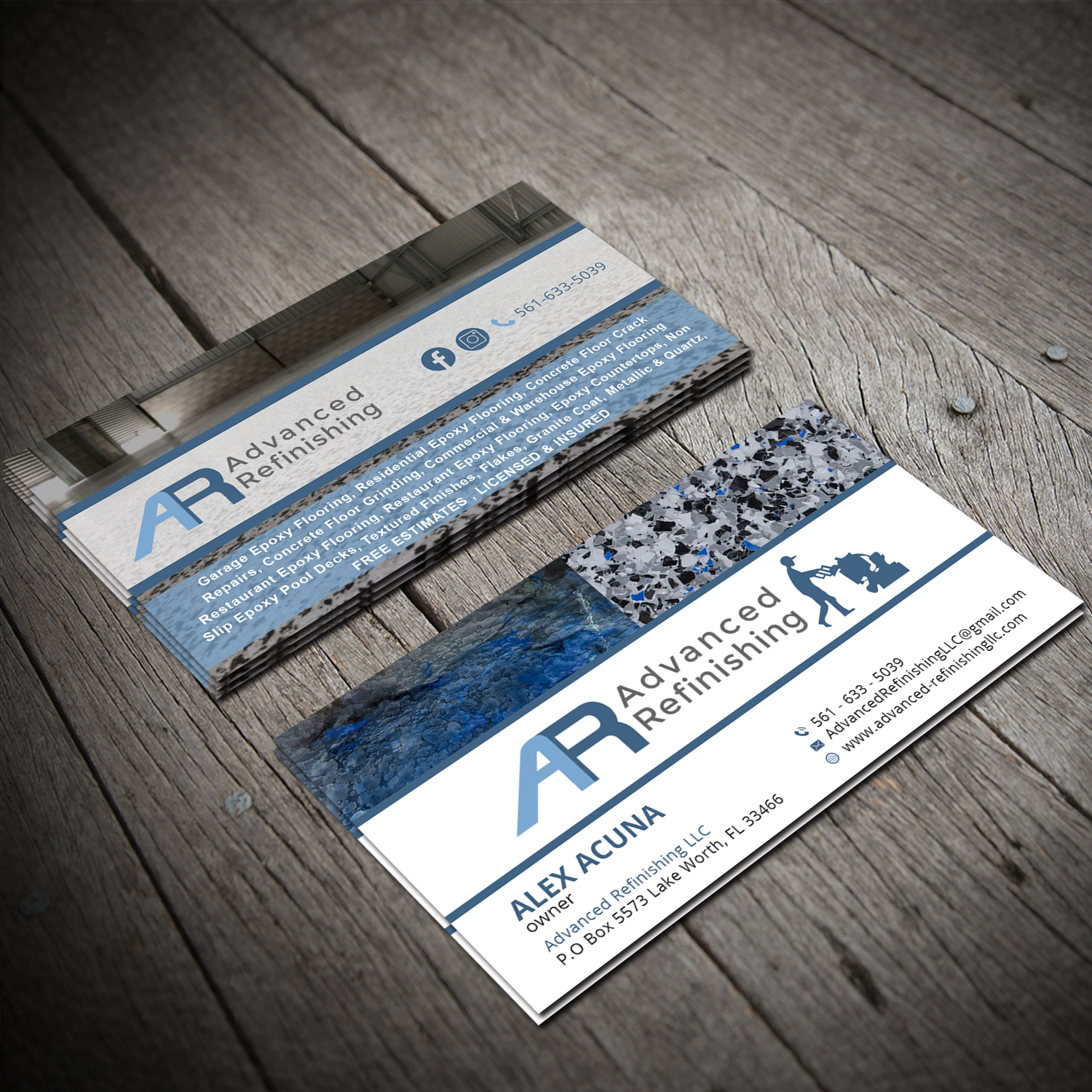 Business Card Design by Sujan4art for Advanced Refinishing LLC | Design #22819562