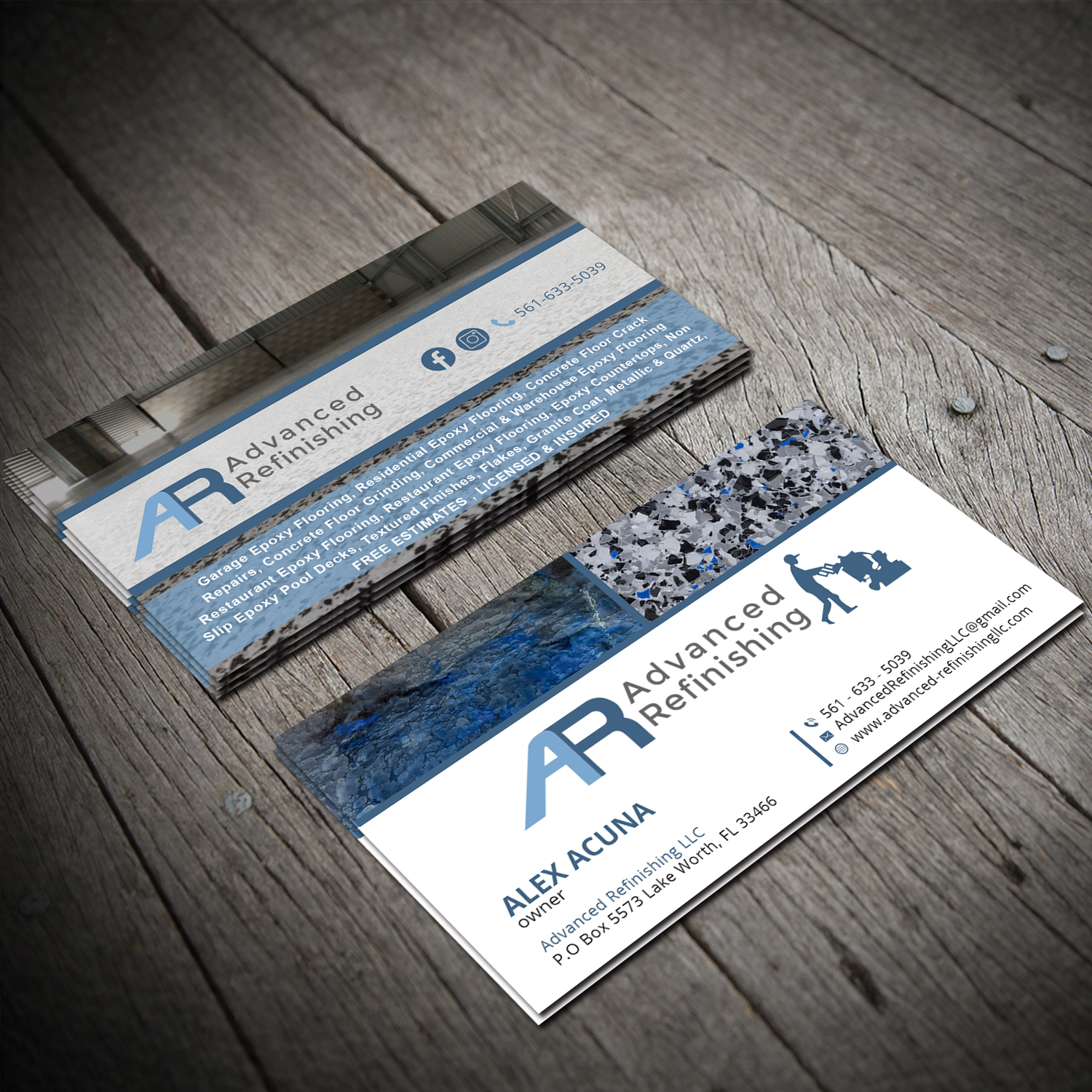 Business Card Design by Sujan4art for Advanced Refinishing LLC | Design #22819564