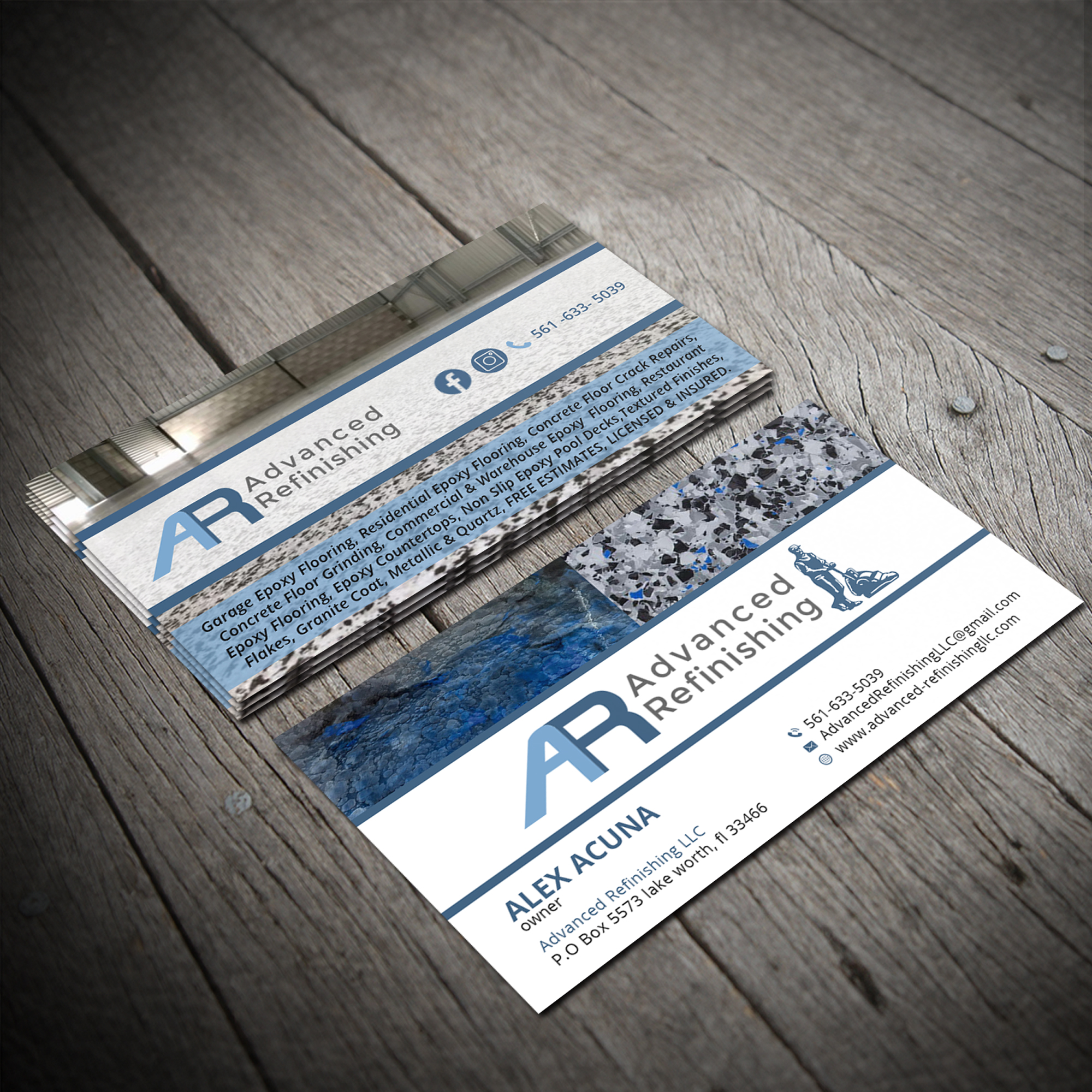 Business Card Design by Sujan4art for Advanced Refinishing LLC | Design #22841025