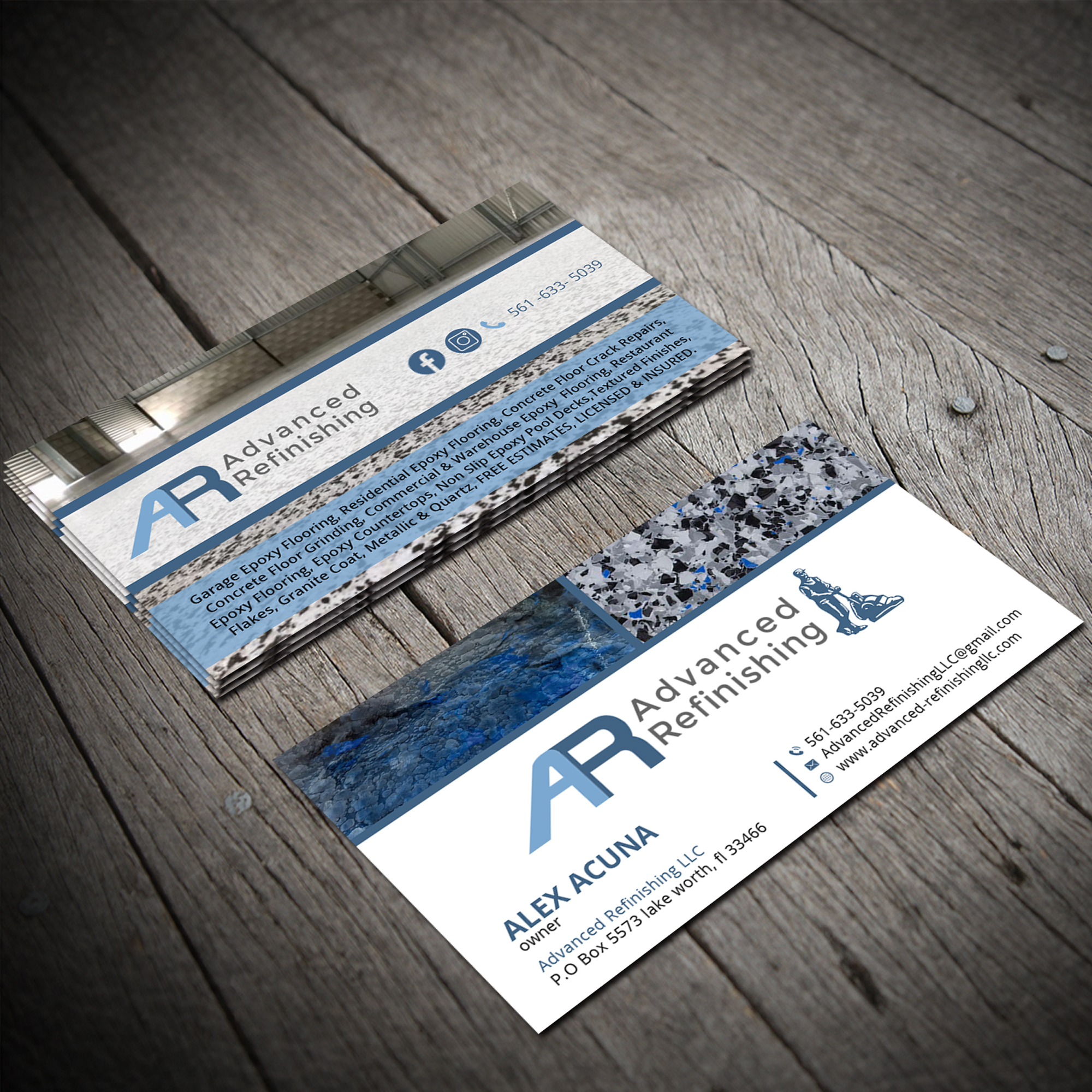 Diseño de Tarjeta de Presentación por Sujan4art para Advanced Refinishing LLC | Diseño #22841036