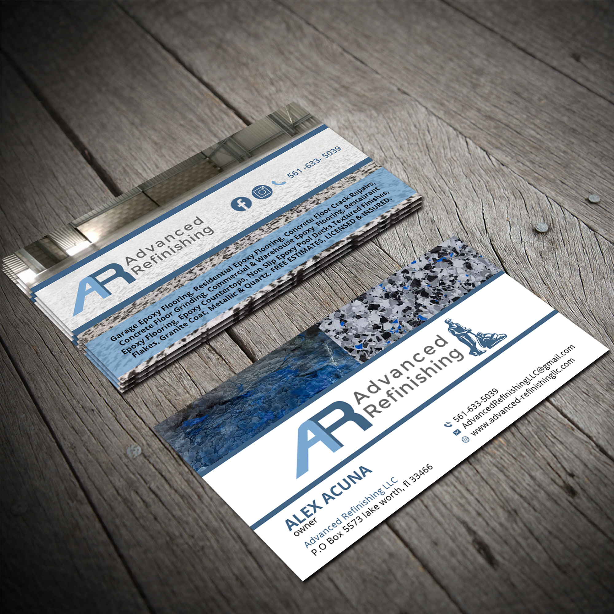 Diseño de Tarjeta de Presentación por Sujan4art para Advanced Refinishing LLC | Diseño #22841040