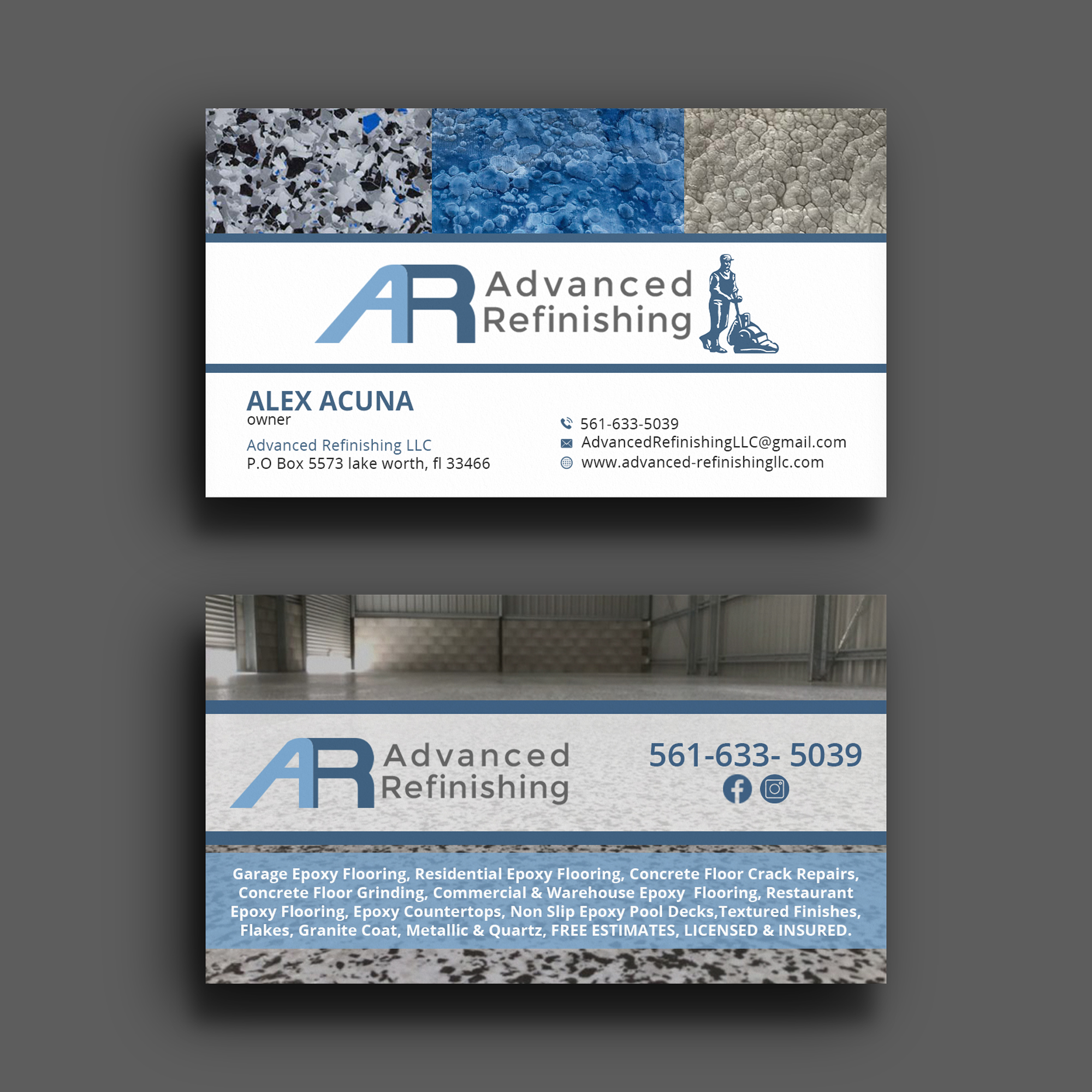 Business Card Design by Sujan4art for Advanced Refinishing LLC | Design #22844392
