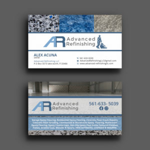 Business Card Design by Sujan4art for Advanced Refinishing LLC | Design: #22844392