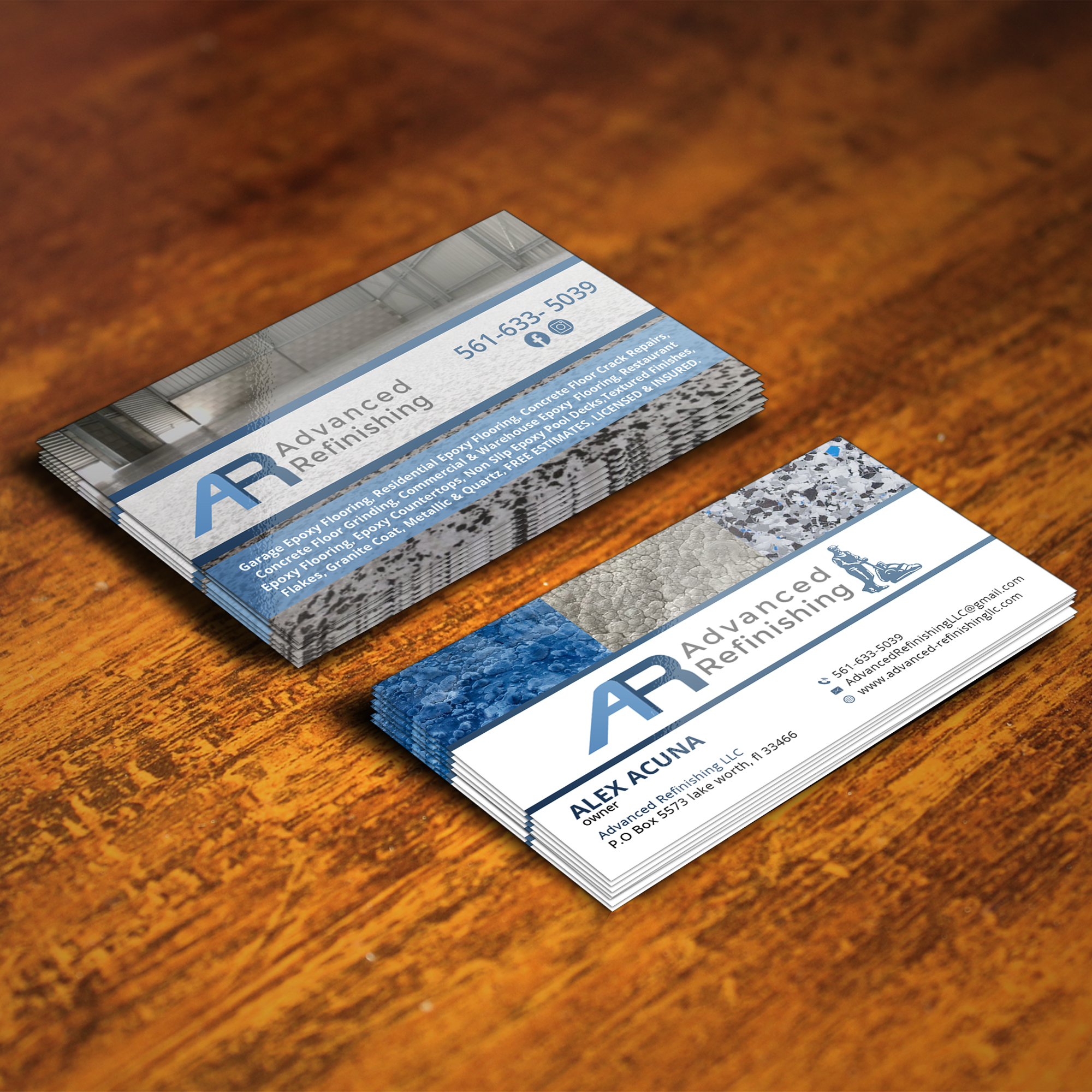 Business Card Design by Sujan4art for Advanced Refinishing LLC | Design #22844395