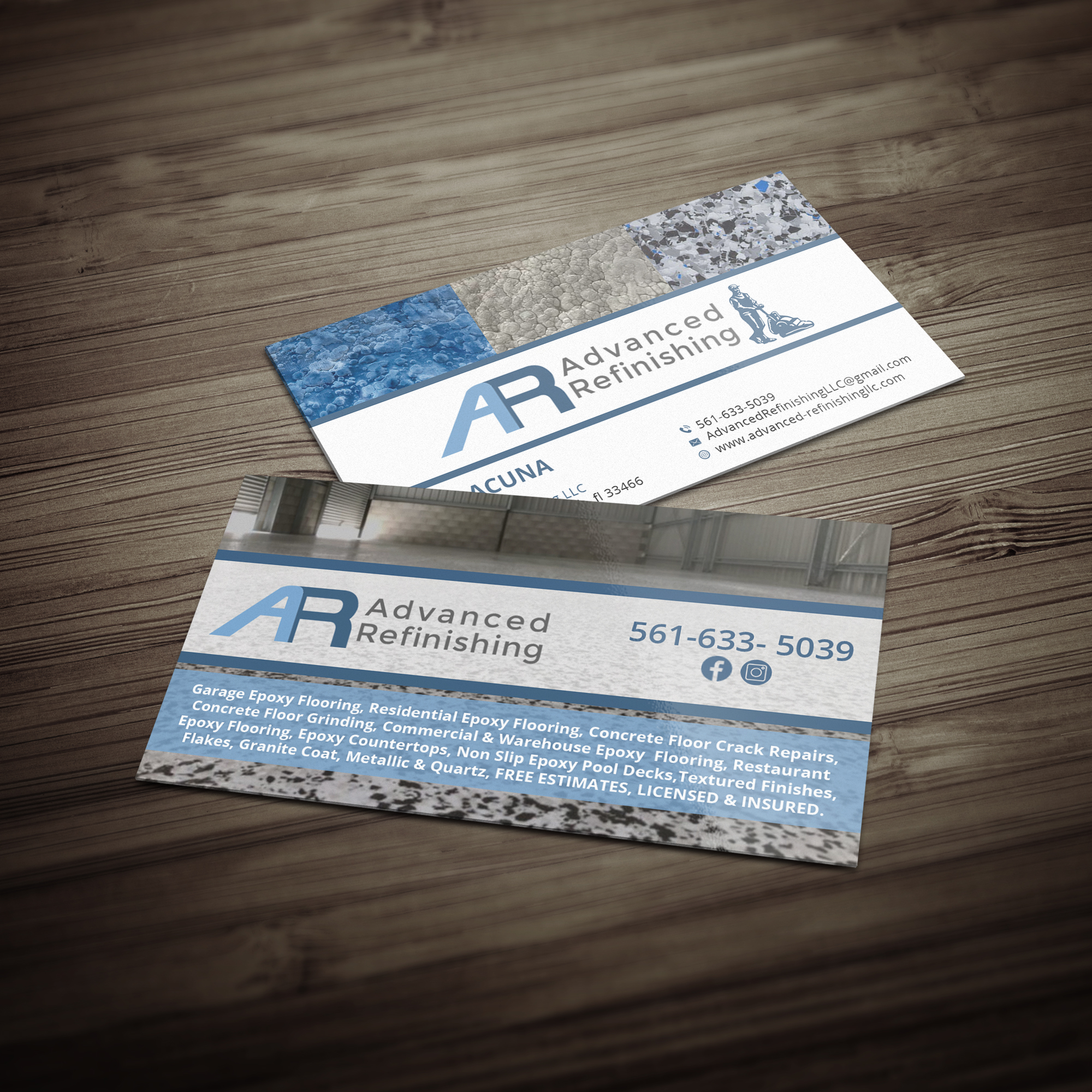 Business Card Design by Sujan4art for Advanced Refinishing LLC | Design #22844396