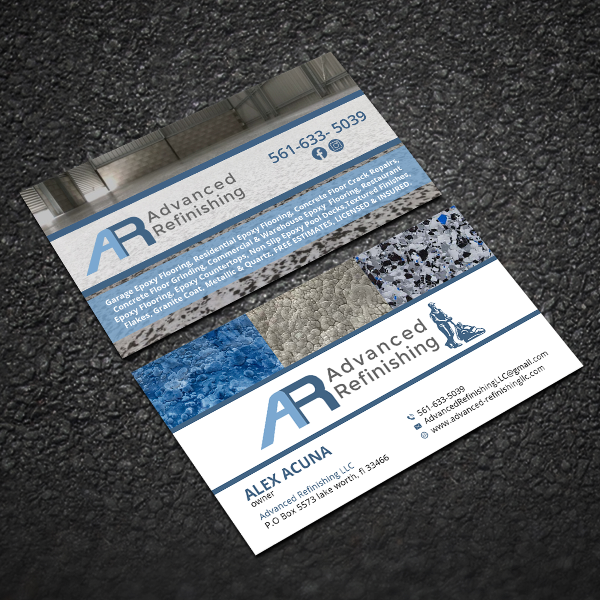 Diseño de Tarjeta de Presentación por Sujan4art para Advanced Refinishing LLC | Diseño #22844399