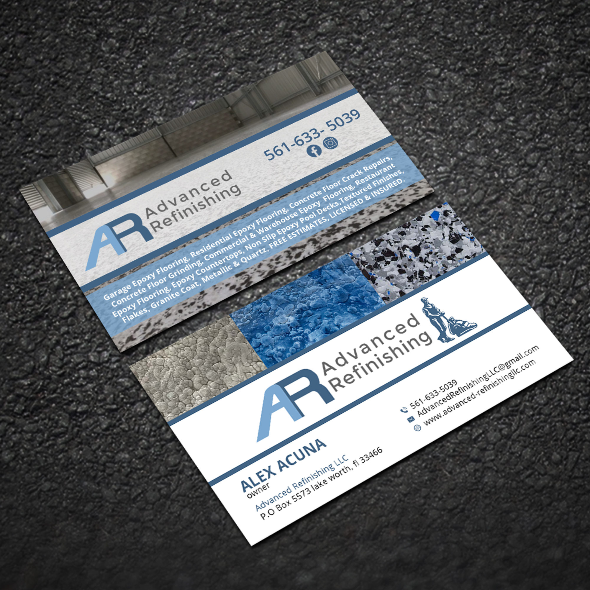 Business Card Design by Sujan4art for Advanced Refinishing LLC | Design #22844401