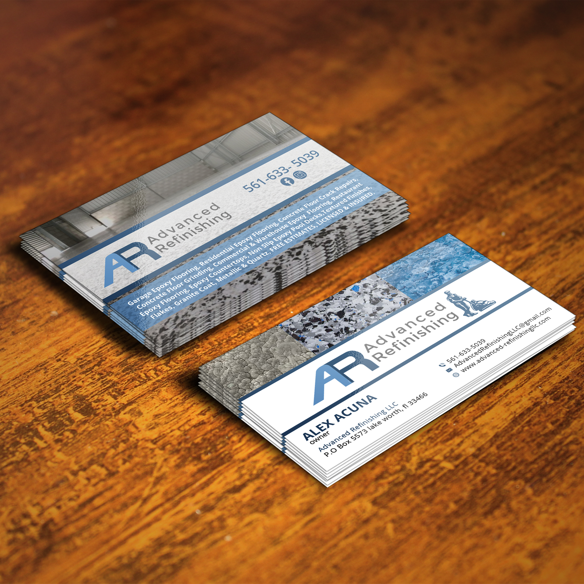 Diseño de Tarjeta de Presentación por Sujan4art para Advanced Refinishing LLC | Diseño #22844402