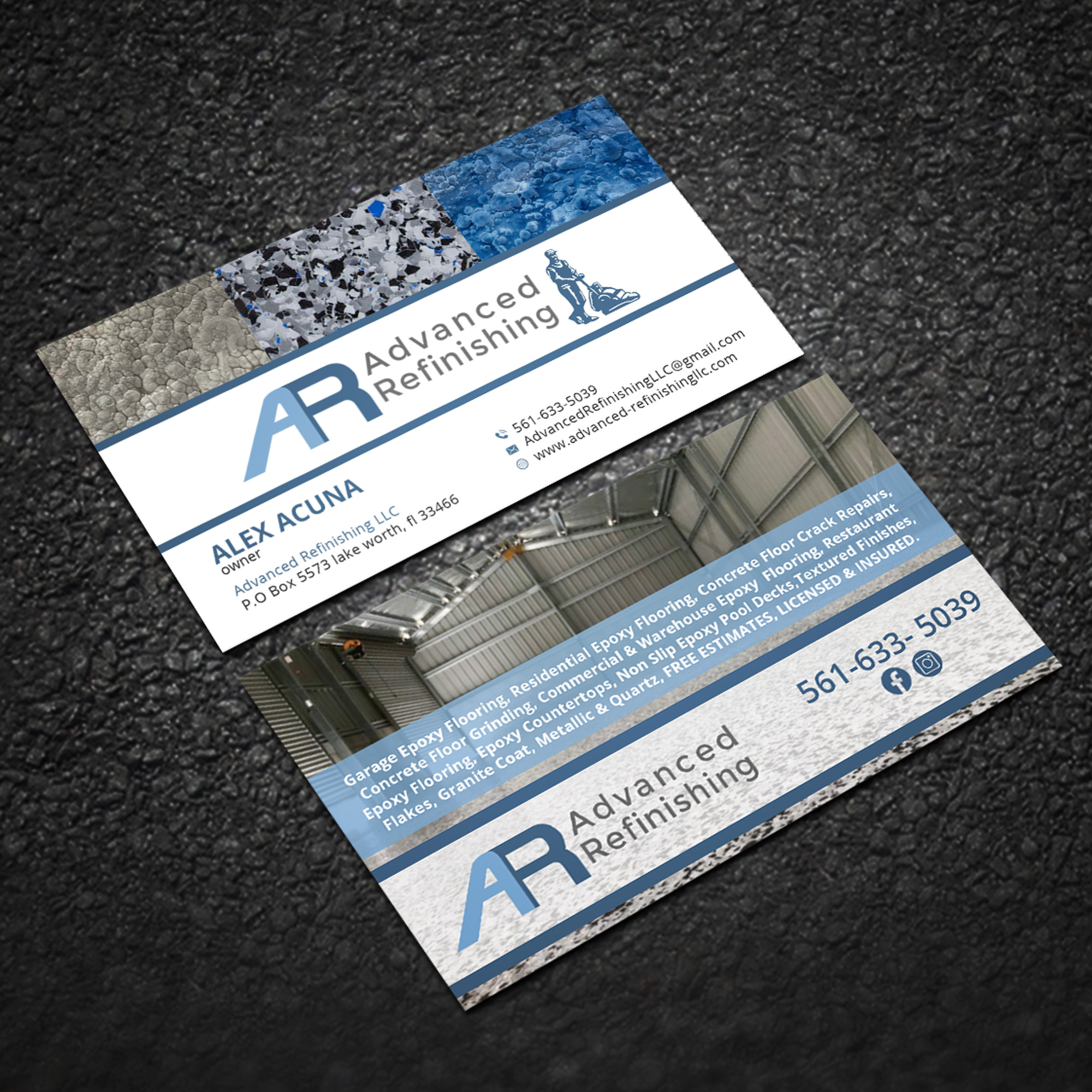 Business Card Design by Sujan4art for Advanced Refinishing LLC | Design #22866260