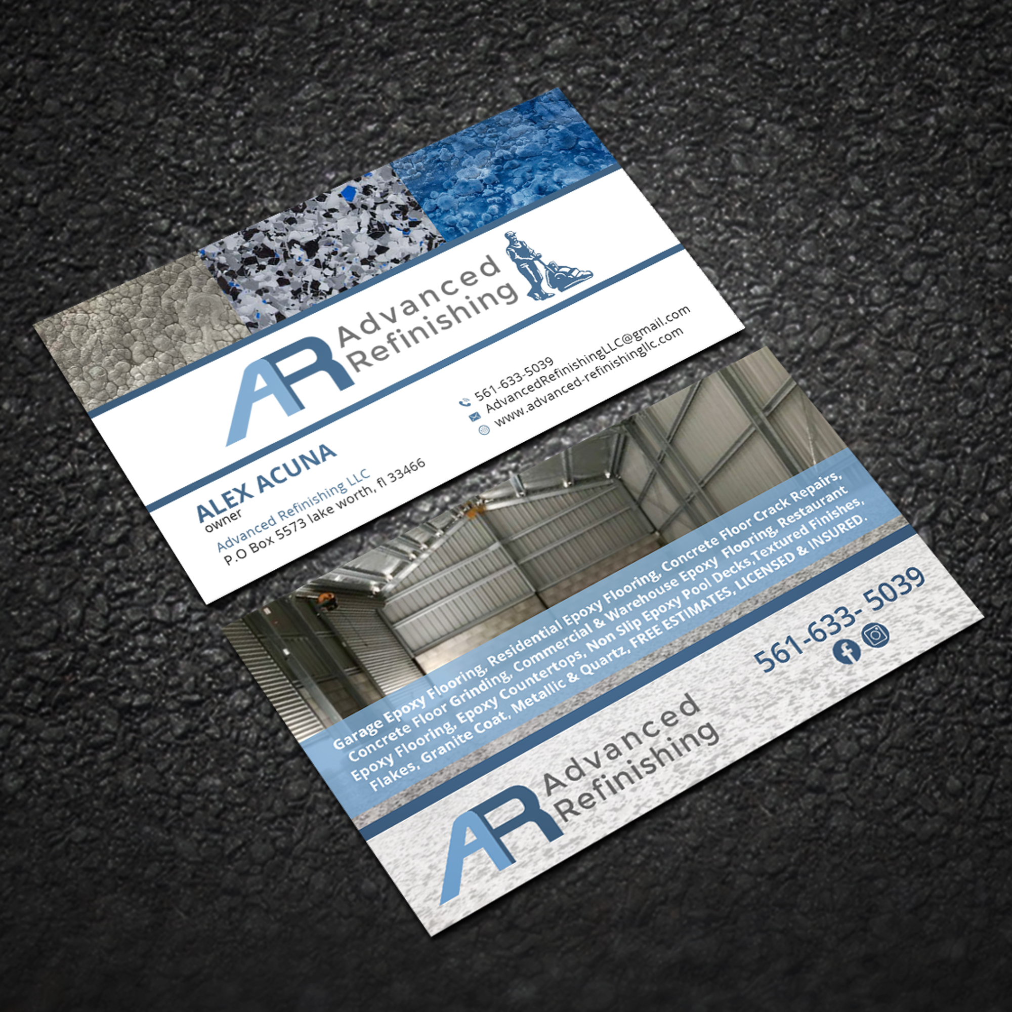 Business Card Design by Sujan4art for Advanced Refinishing LLC | Design #22866261