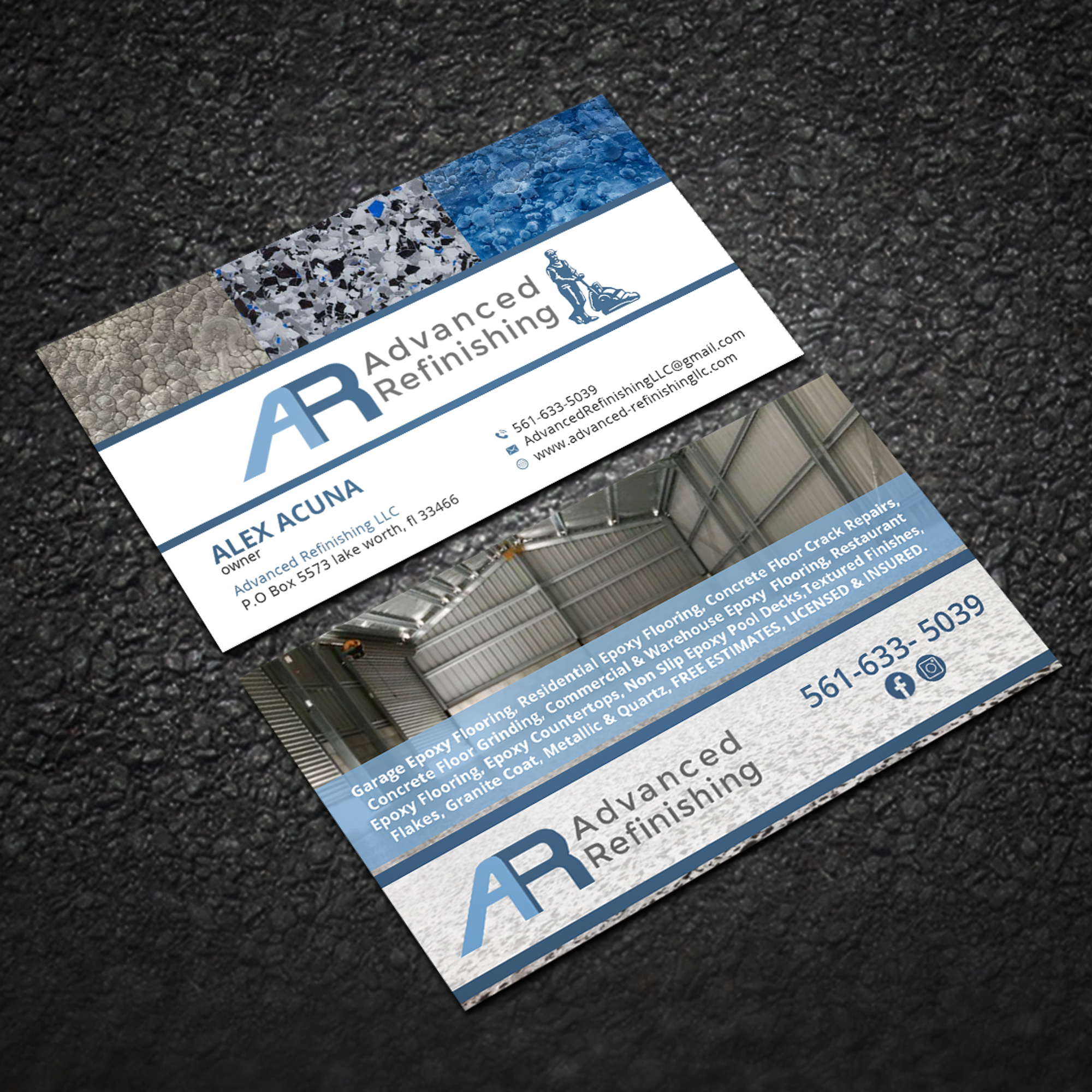 Business Card Design by Sujan4art for Advanced Refinishing LLC | Design #22866262