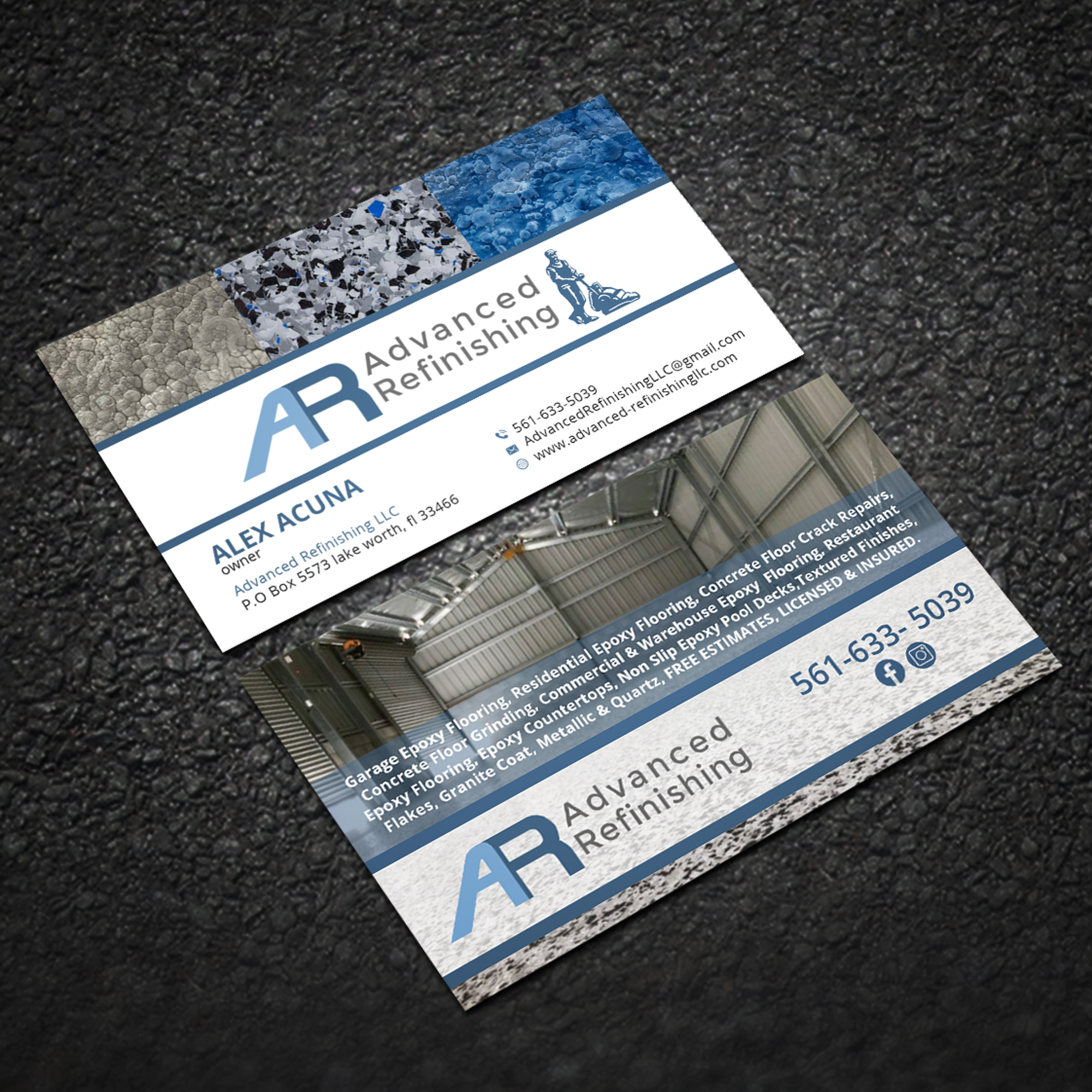 Diseño de Tarjeta de Presentación por Sujan4art para Advanced Refinishing LLC | Diseño #22866266