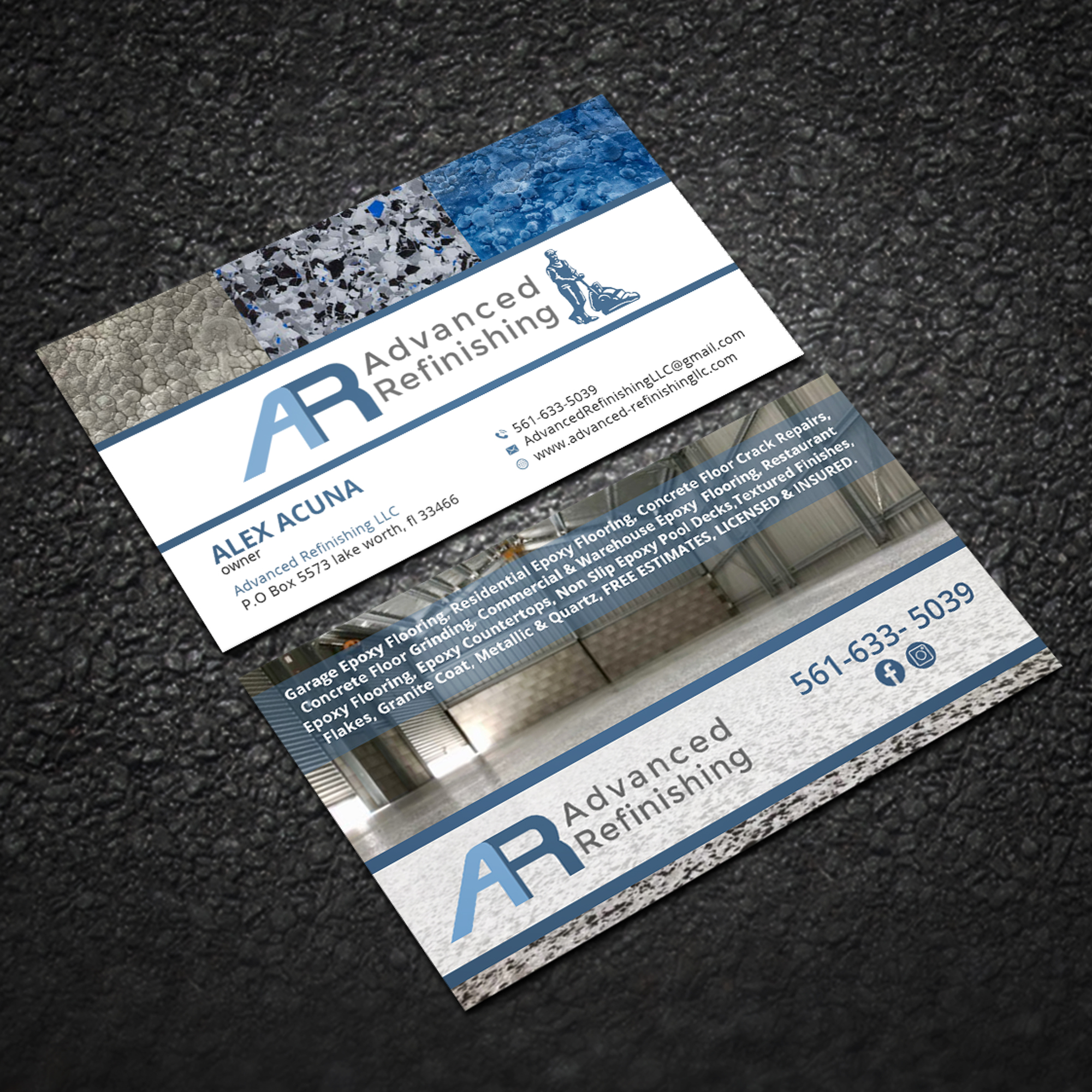 Business Card Design by Sujan4art for Advanced Refinishing LLC | Design #22866267