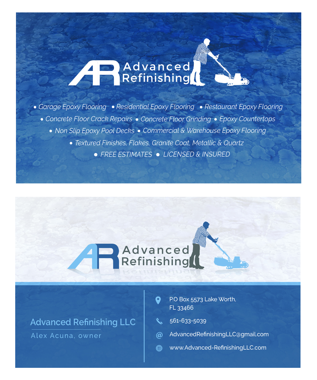 Diseño de Tarjeta de Presentación por BrpDesign para Advanced Refinishing LLC | Diseño #22795337