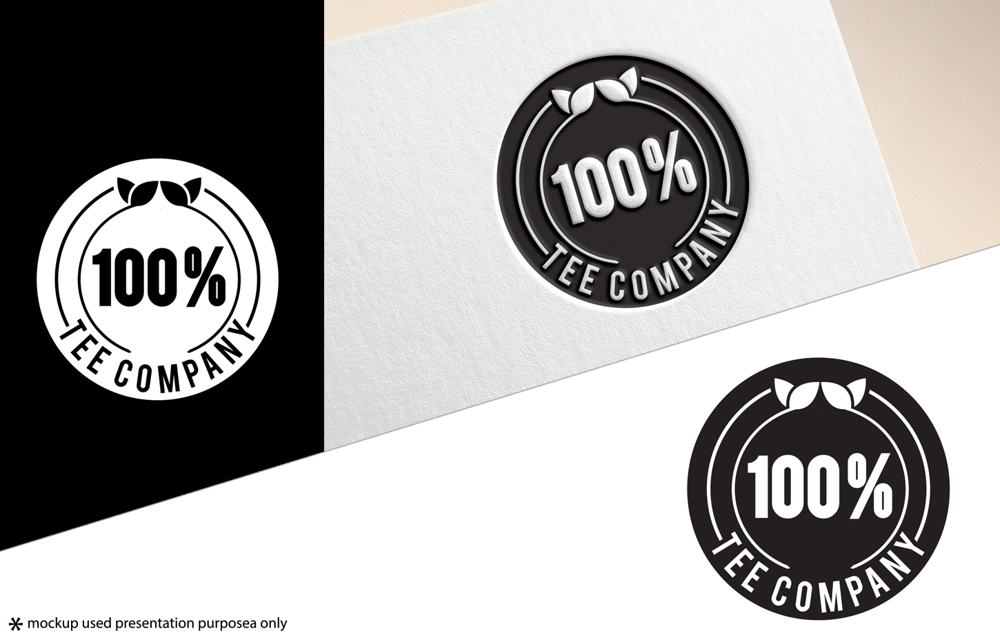 Logo Design by A S design @ for 100 Percent Tee Company | Design #22809407