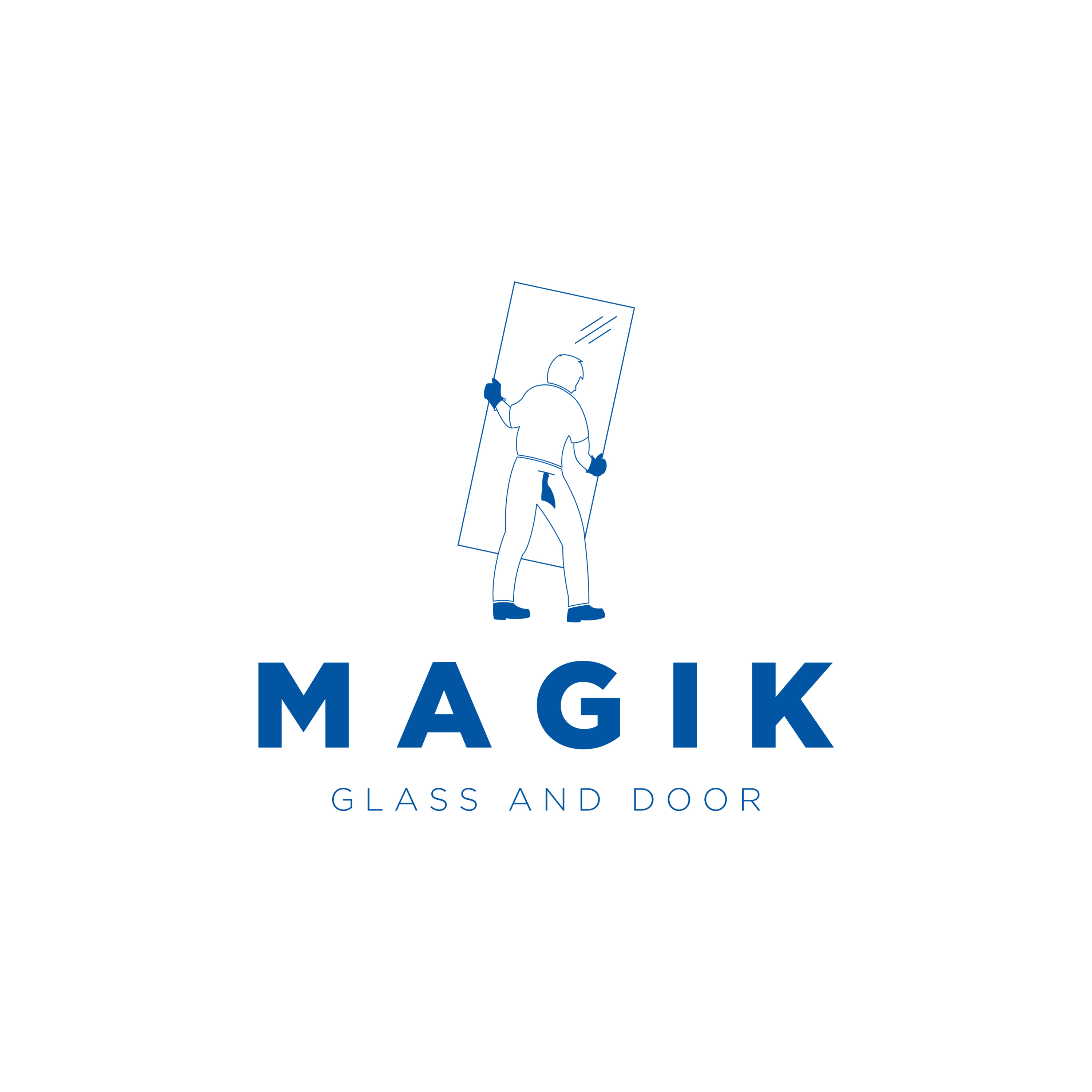 Logo Design by Logoso for Magik Glass & Door | Design #22796443