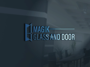 Logo Design by kaisa design for Magik Glass & Door | Design: #22793920