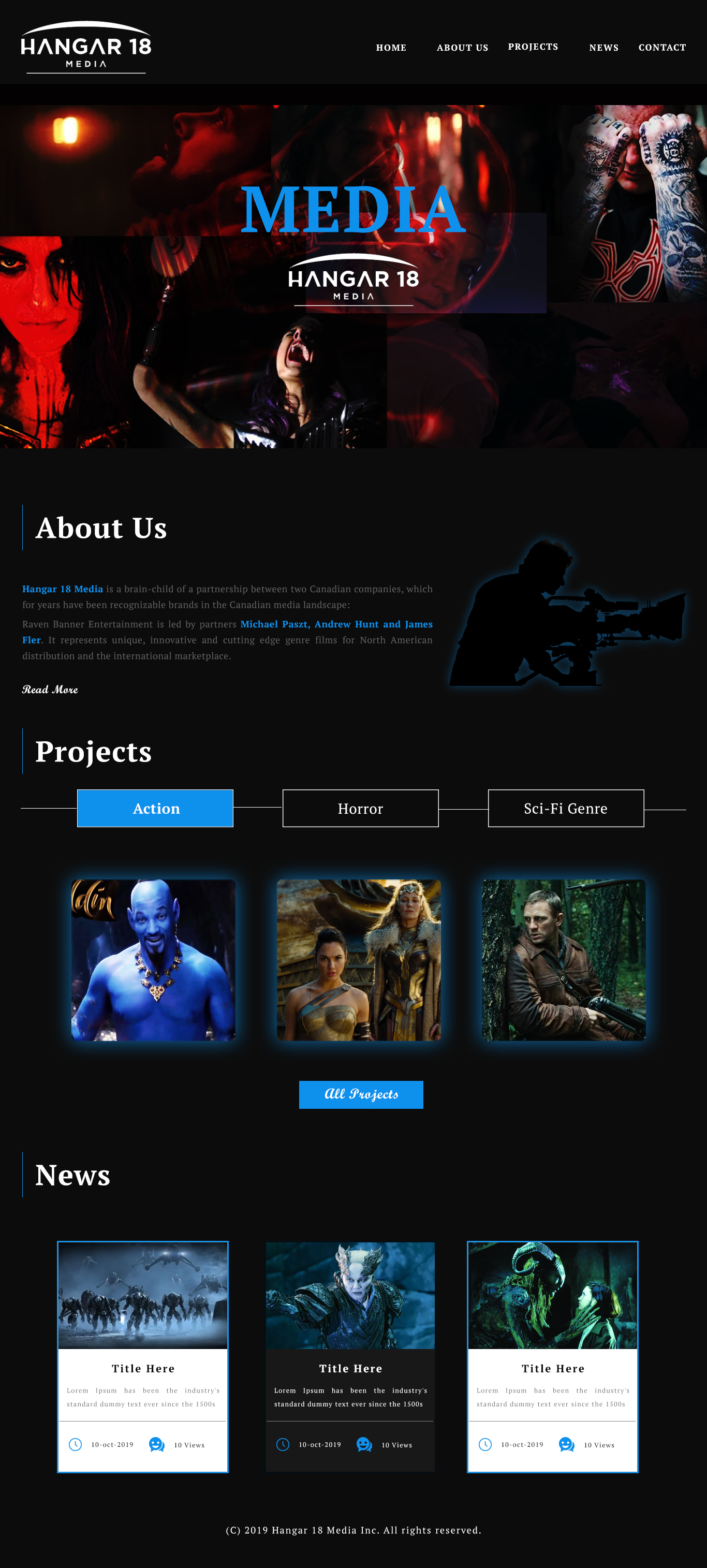 Web-Design von Infobliz Technologies für 9 Light Entertainment | Design #22830651