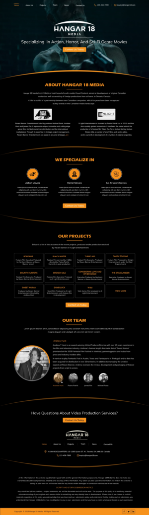 Web-Design von harmi_199 für 9 Light Entertainment | Design: #22819943