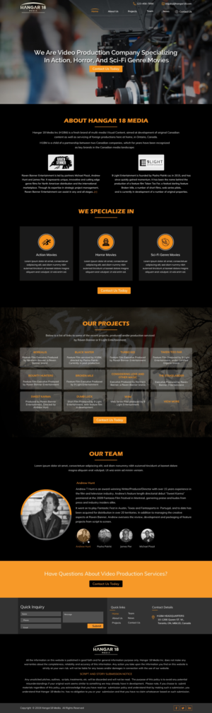 Web-Design von harmi_199 für 9 Light Entertainment | Design: #22819944