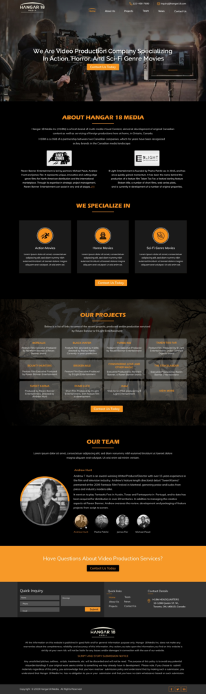 Web-Design von harmi_199 für 9 Light Entertainment | Design: #22819945