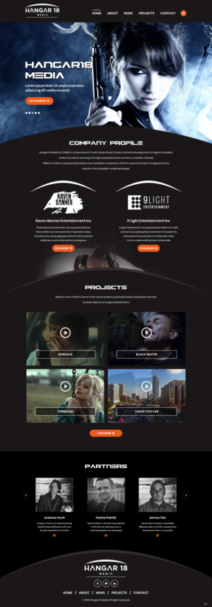 Web Design by pb for 9 Light Entertainment | Design: #22797795