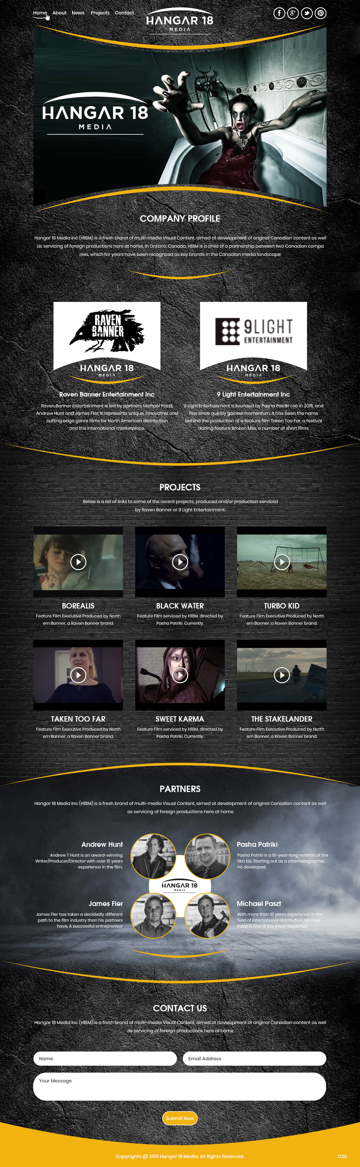 Web Design by pb for 9 Light Entertainment | Design #22797797