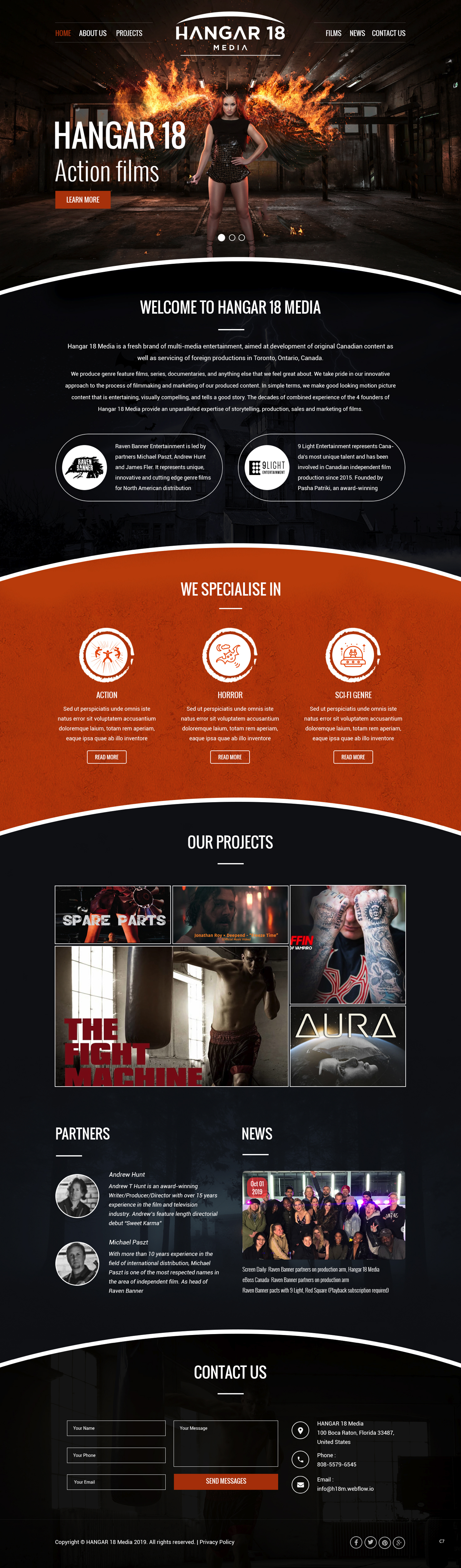 Web Design by pb for 9 Light Entertainment | Design #22797800