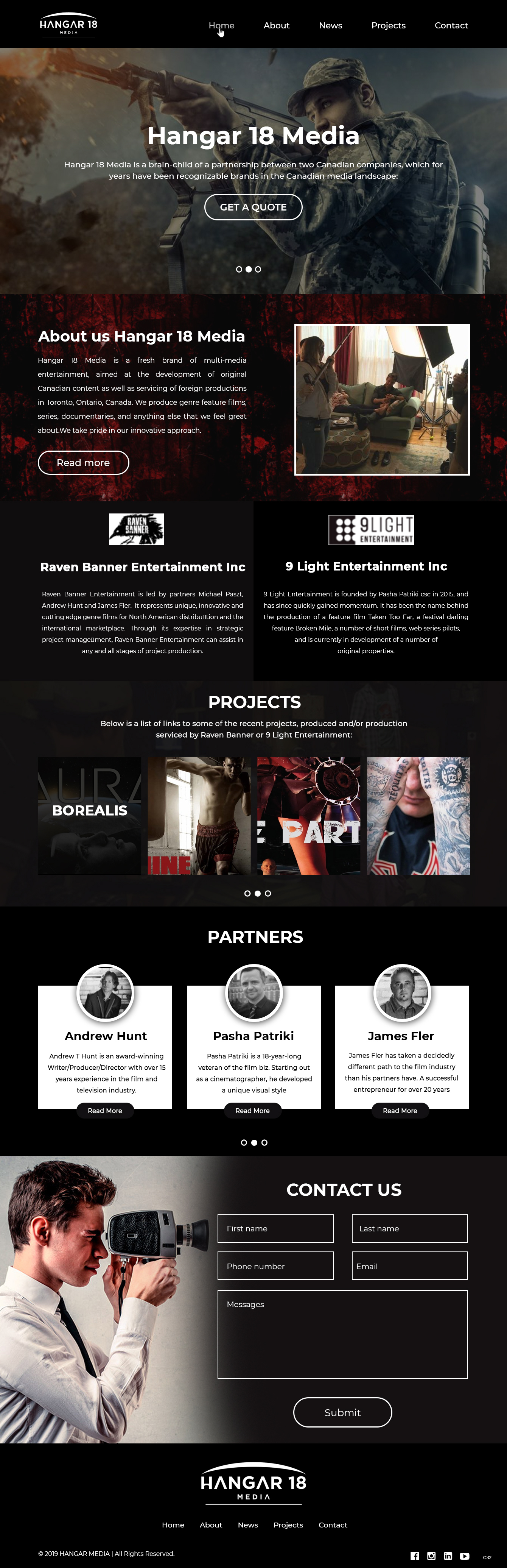 Web Design by pb for 9 Light Entertainment | Design #22797804