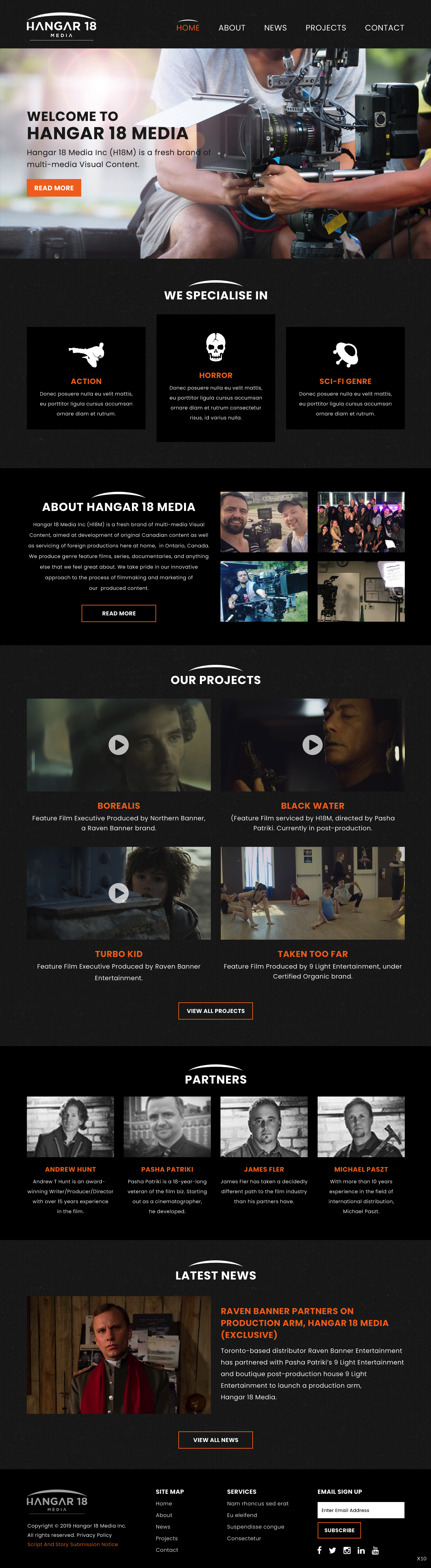 Web Design by pb for 9 Light Entertainment | Design #22797808