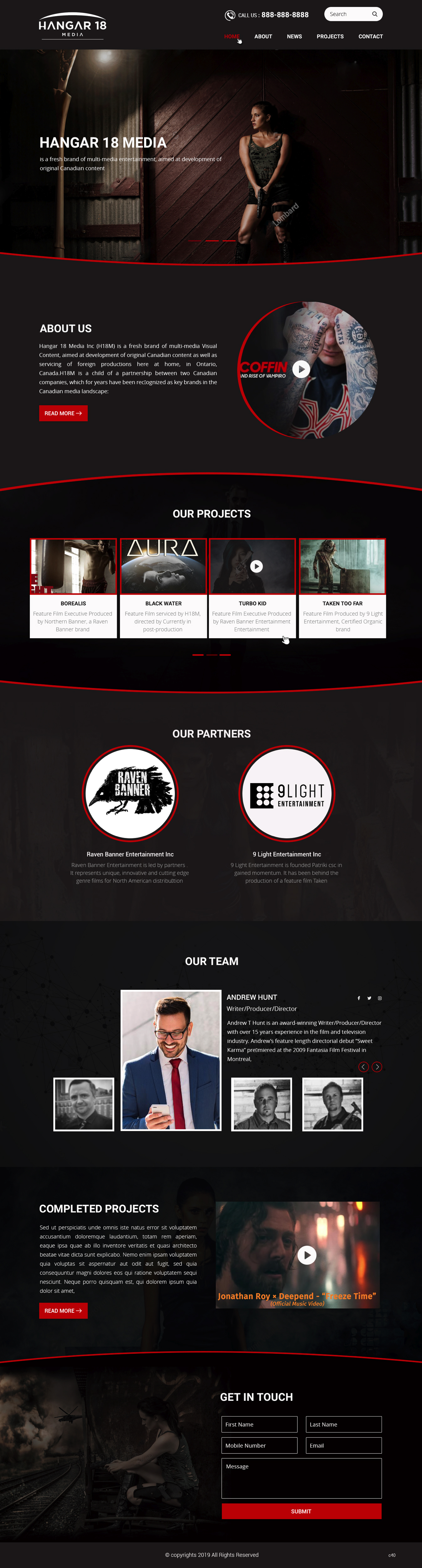 Web-Design von pb für 9 Light Entertainment | Design #22797810