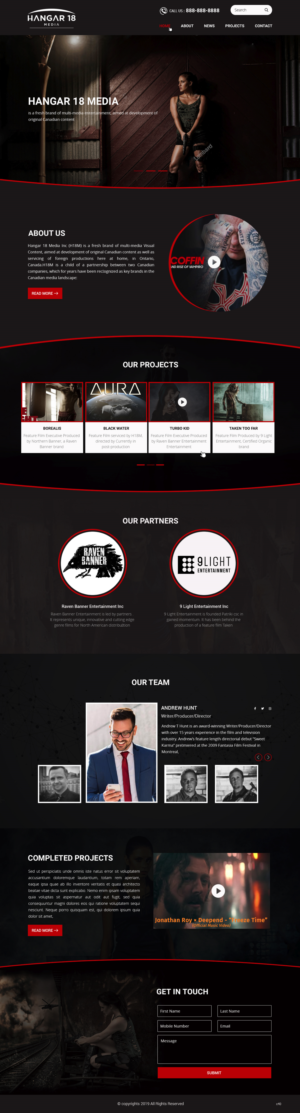 Web Design by pb for 9 Light Entertainment | Design: #22797810