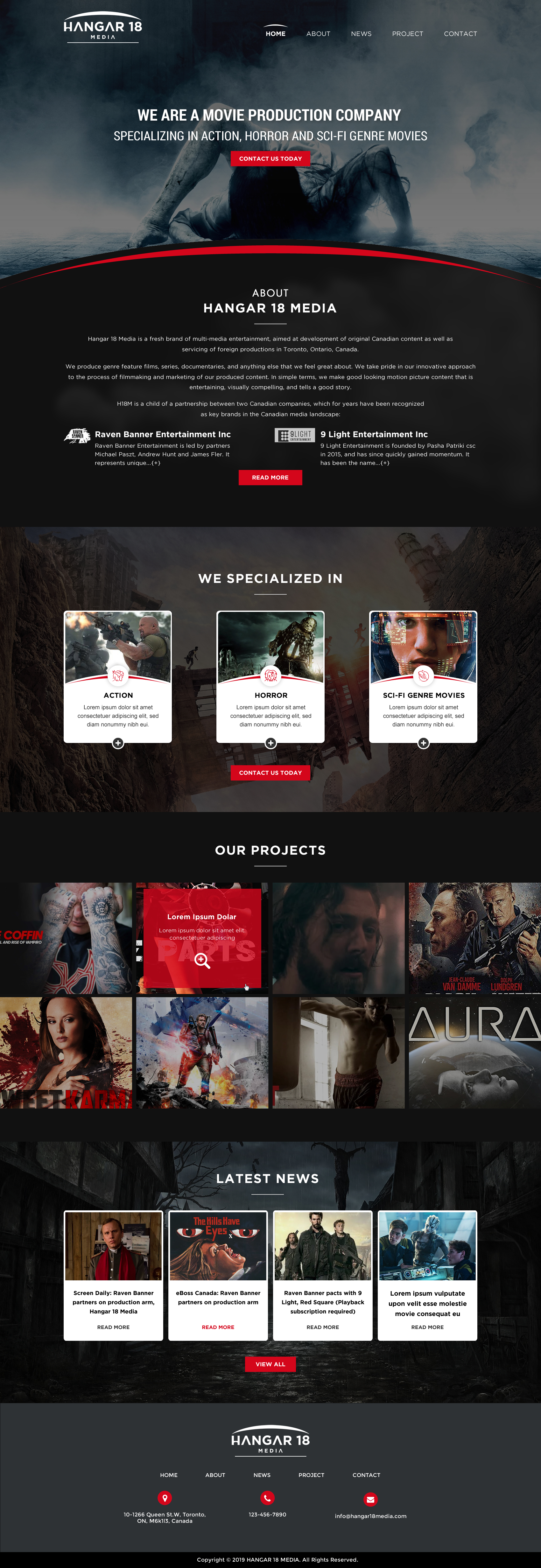 Web-Design von Sbss für 9 Light Entertainment | Design #22814430